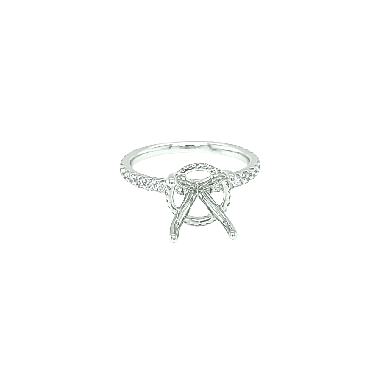 18K White Gold Diamond Prong Setting 11007077 | Shin Brothers* 18K White Gold Diamond Prong Setting 11007077 | Shin Brothers*