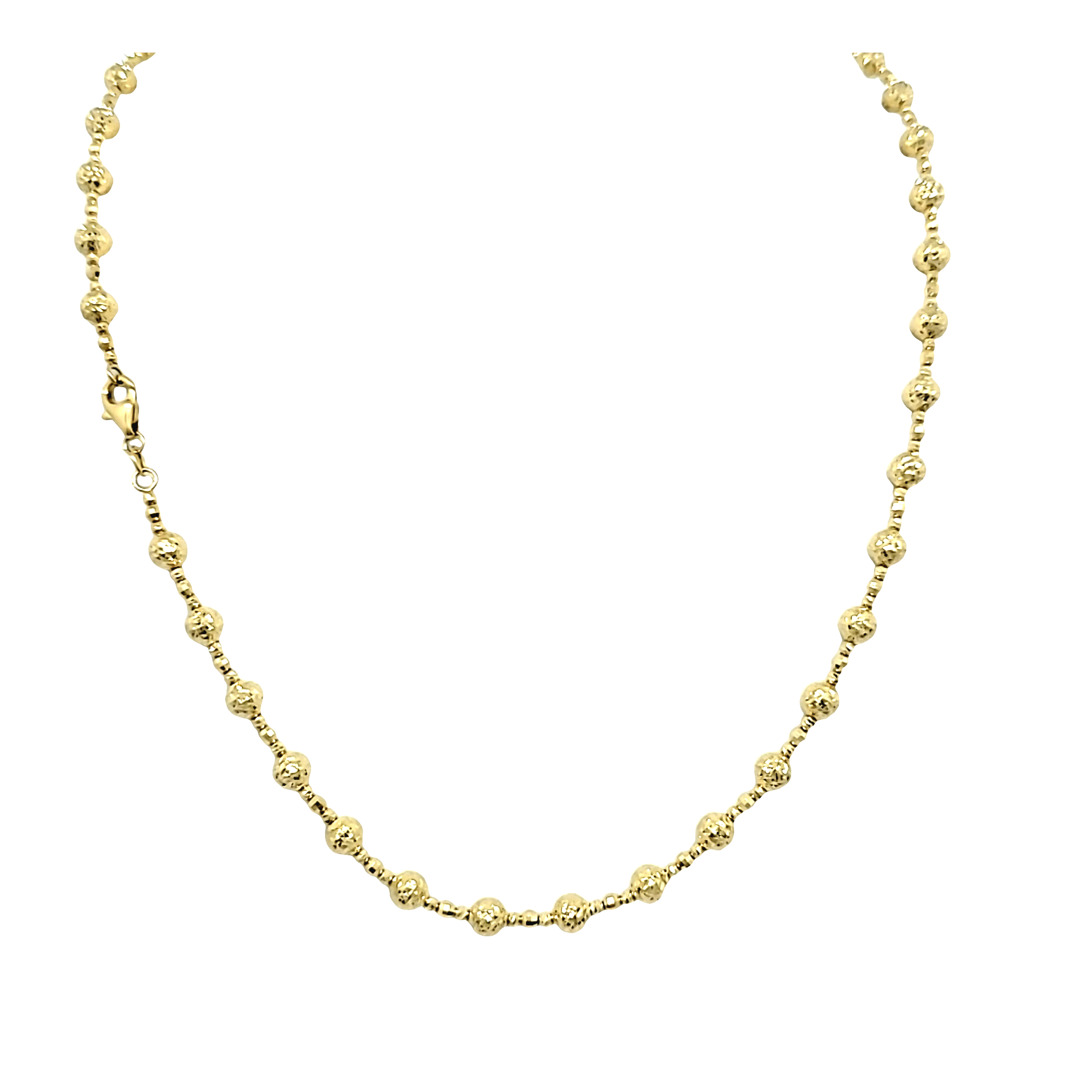 14K Yellow Gold 20" Laser Cut Bead Chain 30004509 | Shin Brothers*