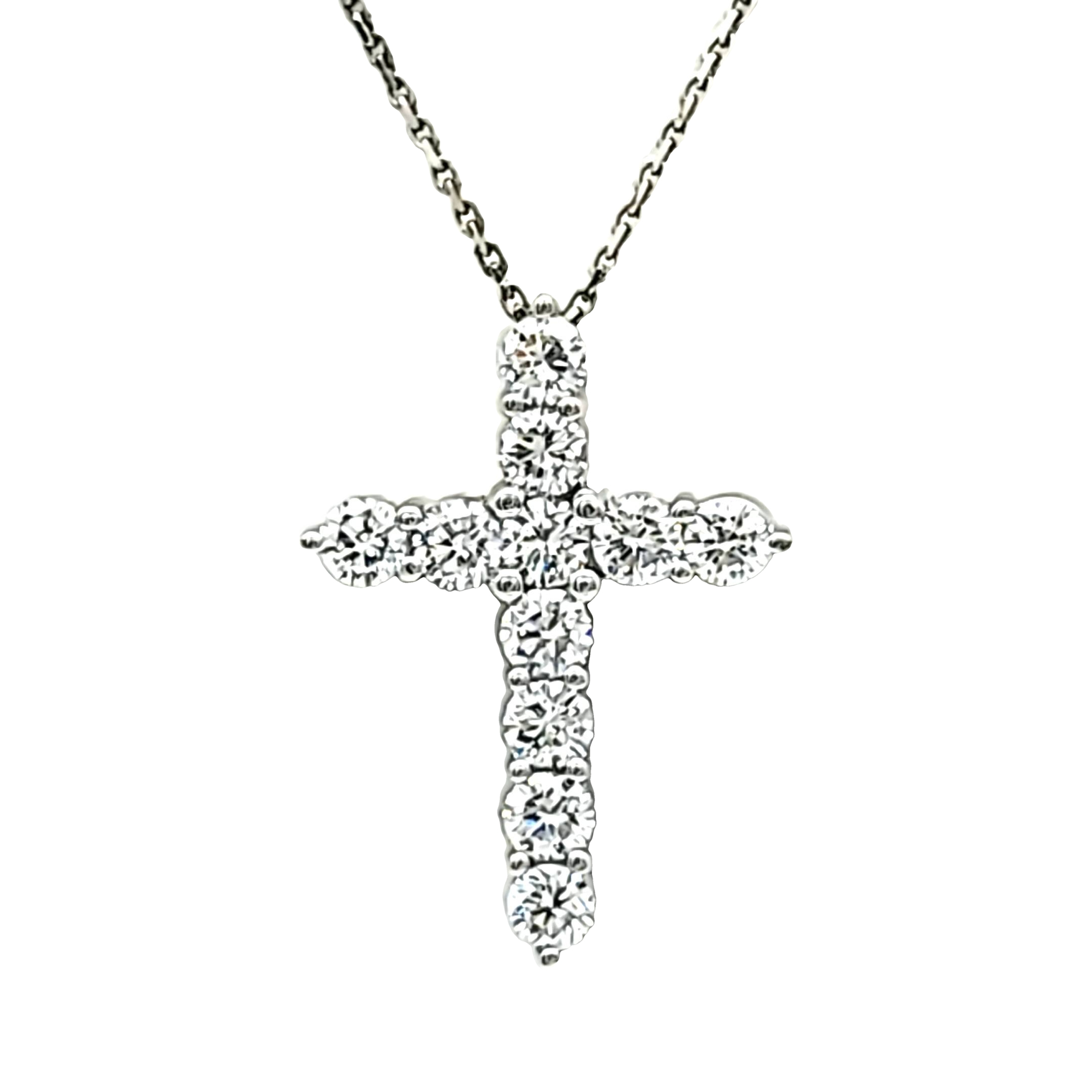 14K White Gold 2.7 ctw Lab Created Diamond Cross Pendant 51002214 | Shin Brothers* 14K White Gold 2.7 ctw Lab Created Diamond Cross Pendant 51002214 | Shin Brothers*