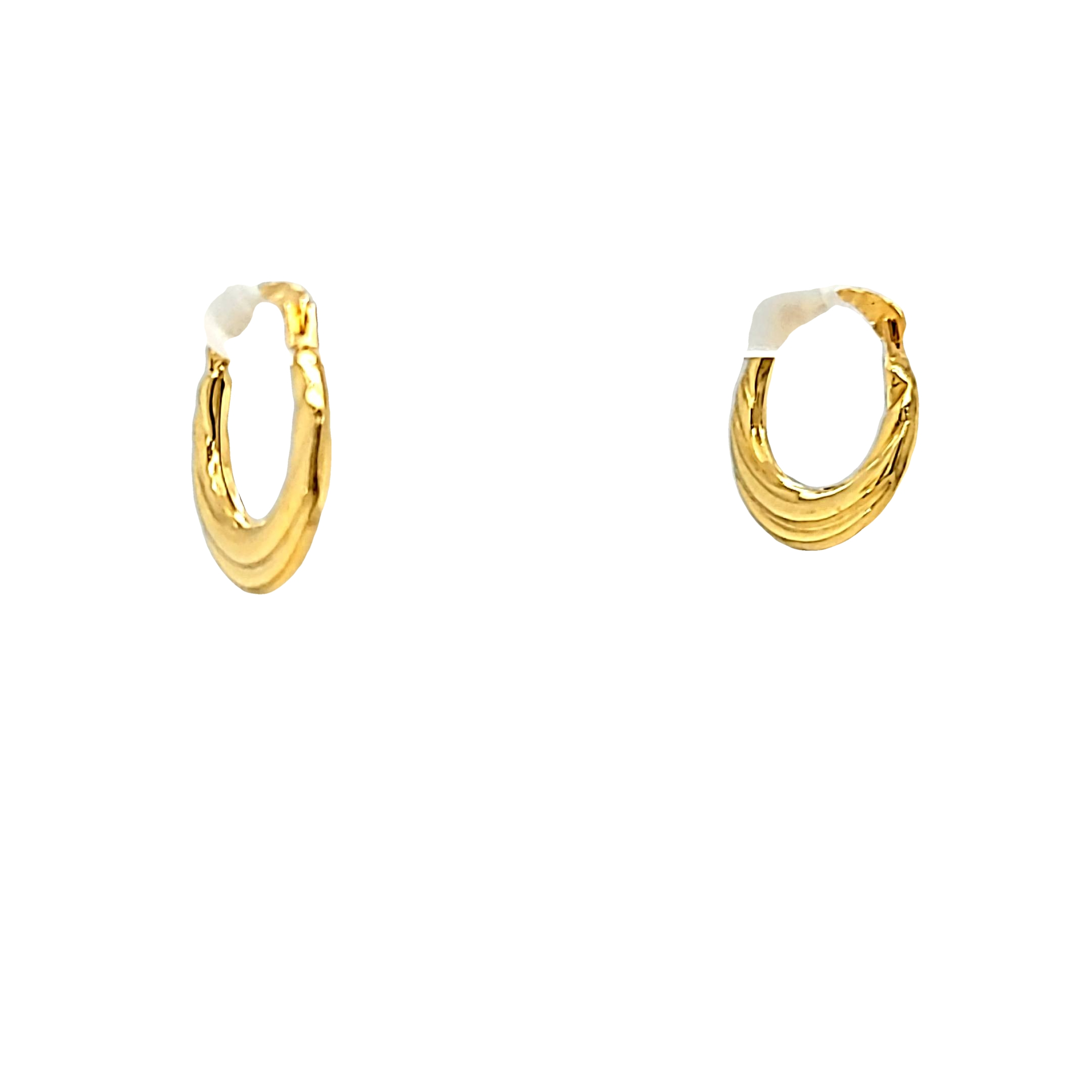 14K Yellow Gold Baby Wave Hoop Earrings 40003249 | Shin Brothers* 14K Yellow Gold Baby Wave Hoop Earrings 40003249 | Shin Brothers*