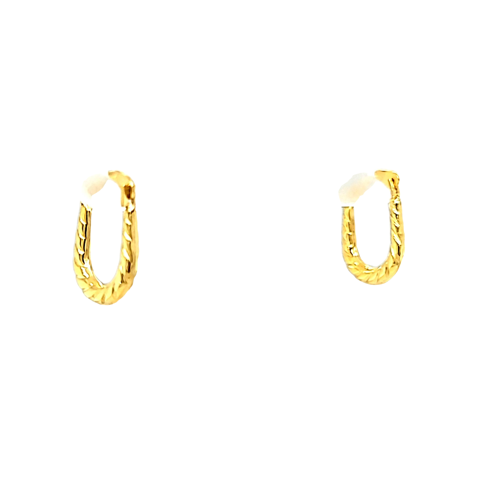 14K Yellow Gold Baby Shrimp Hoop Earrings 40003247 | Shin Brothers*