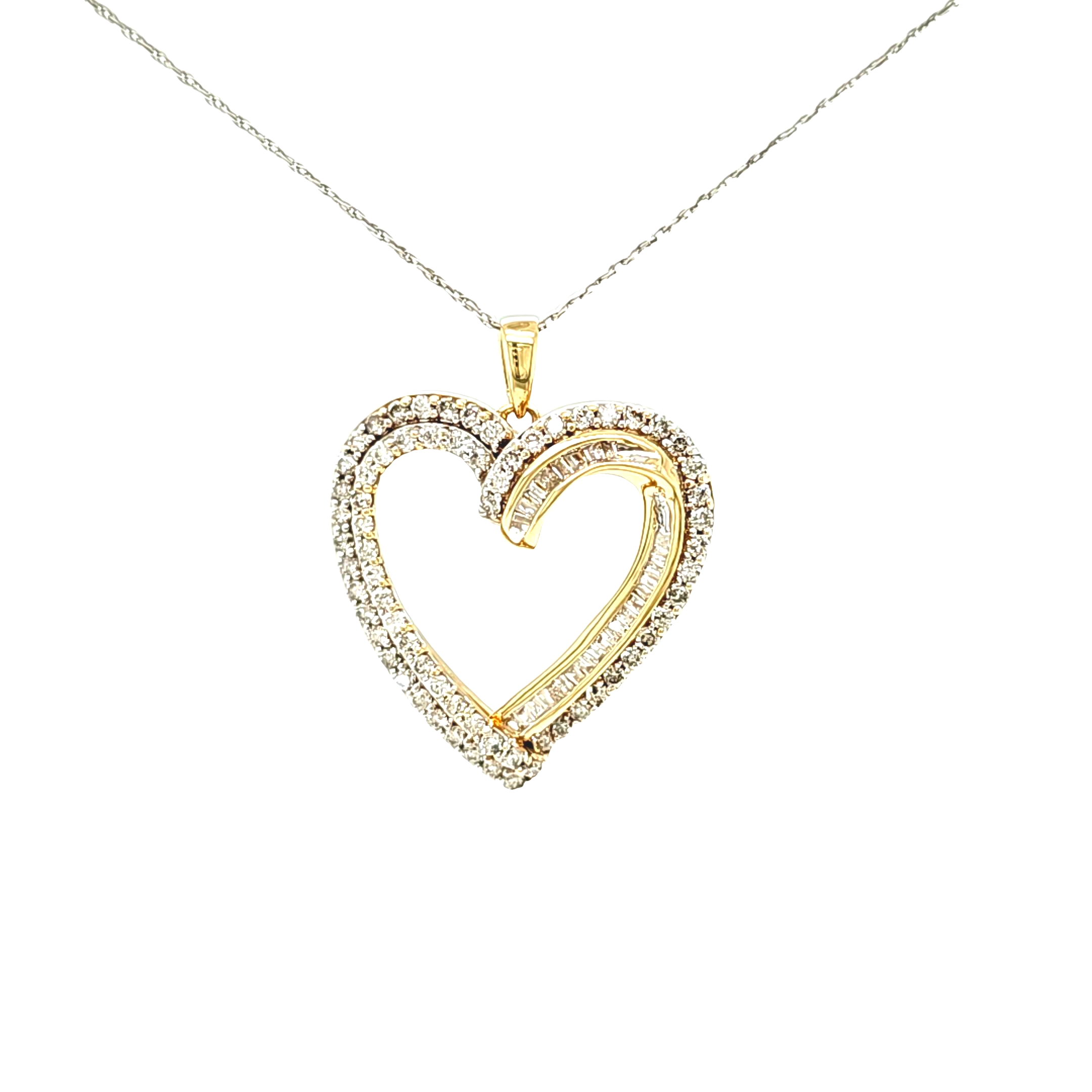 10K Yellow Gold Diamond Heart Charm 59010047 | Shin Brothers* 10K Yellow Gold Diamond Heart Charm 59010047 | Shin Brothers*