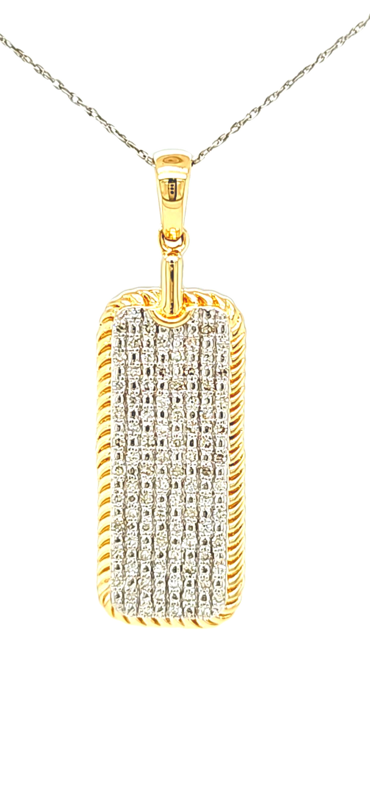14K Yellow Gold  Diamond Pave Charm 34X19MM 51002224 | Shin Brothers*
