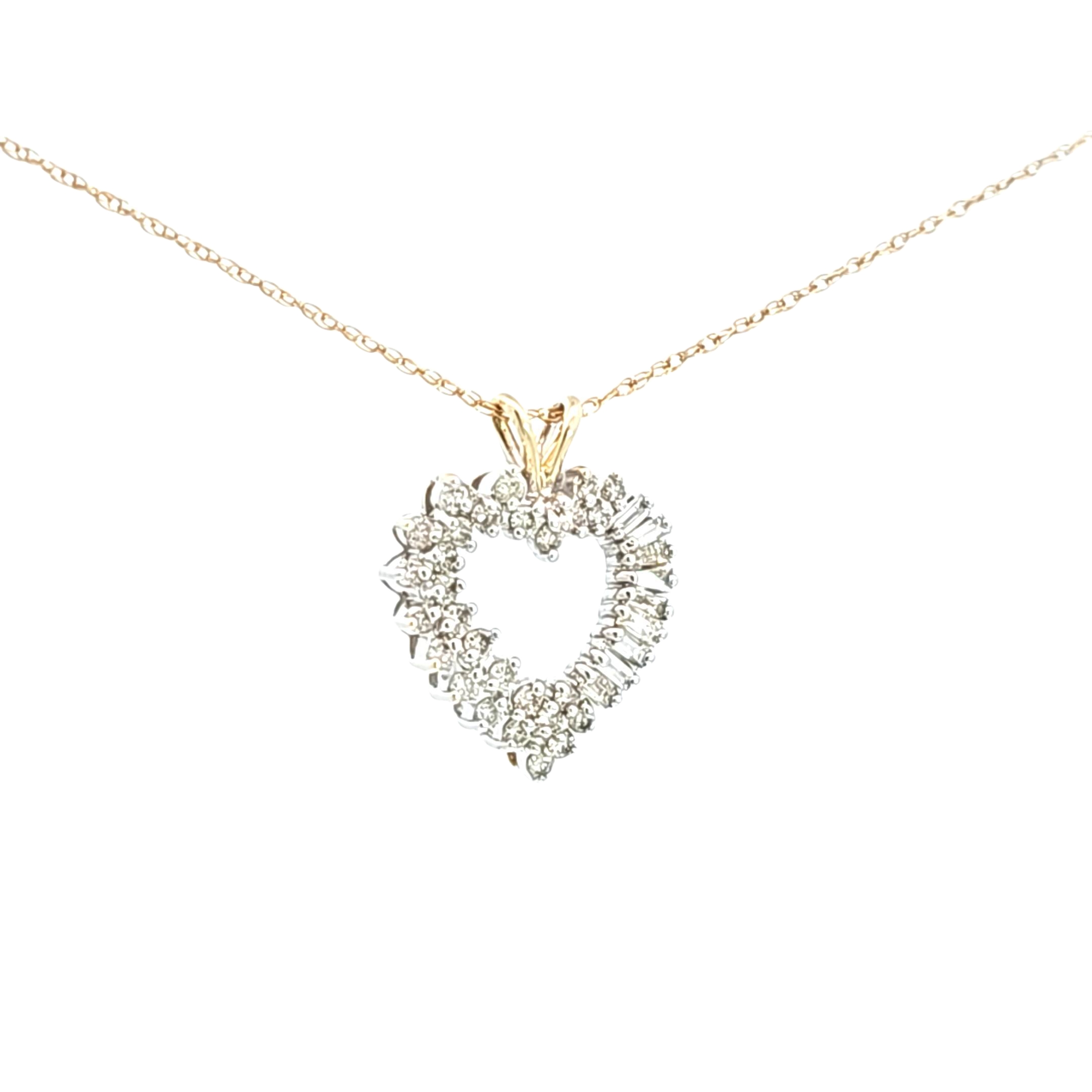 14K White Gold 0.60-carat Diamond Heart Charm 51002225 | Shin Brothers*  14K White Gold 0.60-carat Diamond Heart Charm 51002225 | Shin Brothers*