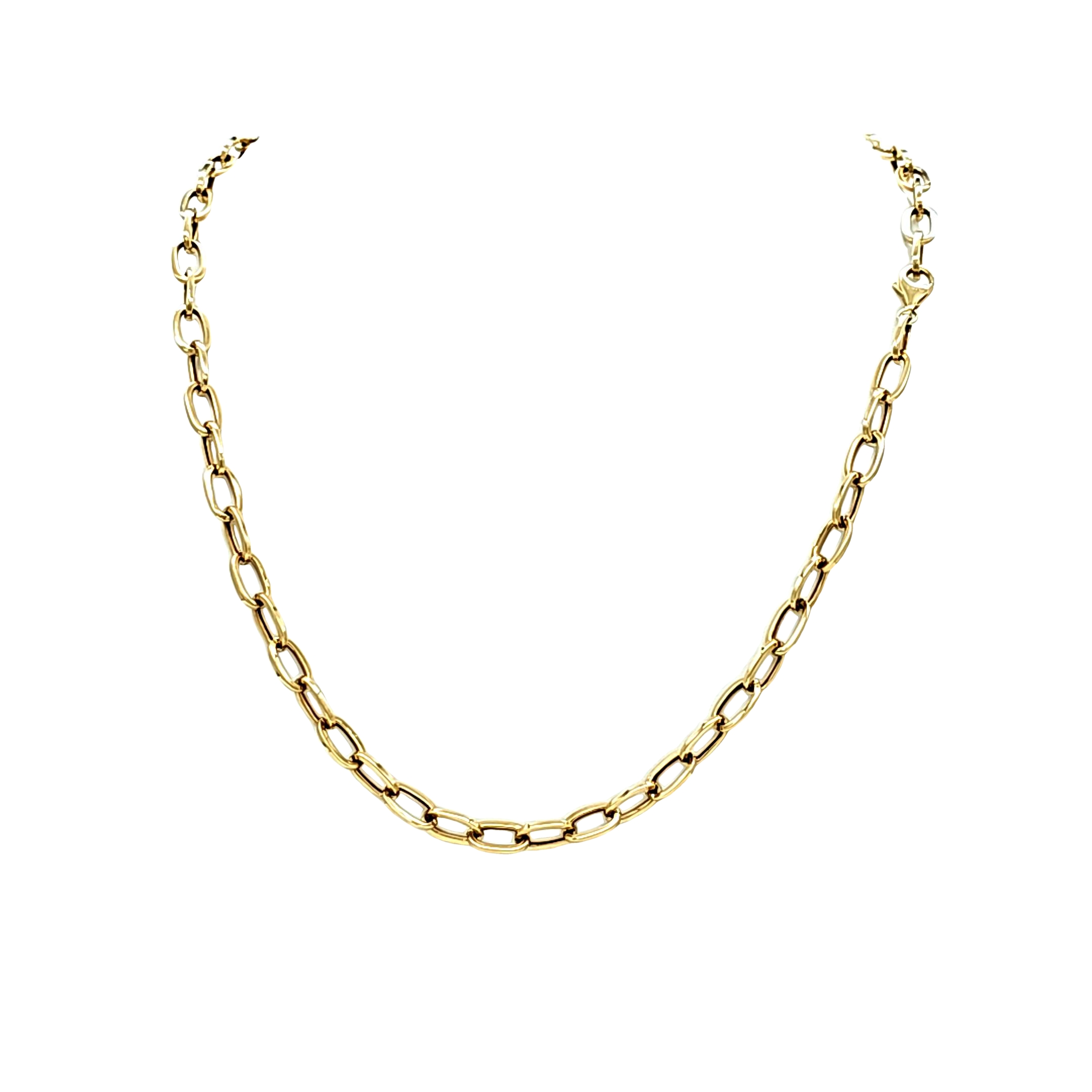 14K Yellow Gold 22" Paperclip Chain 30004377 | Shin Brothers* 14K Yellow Gold 22" Paperclip Chain 30004377 | Shin Brothers*