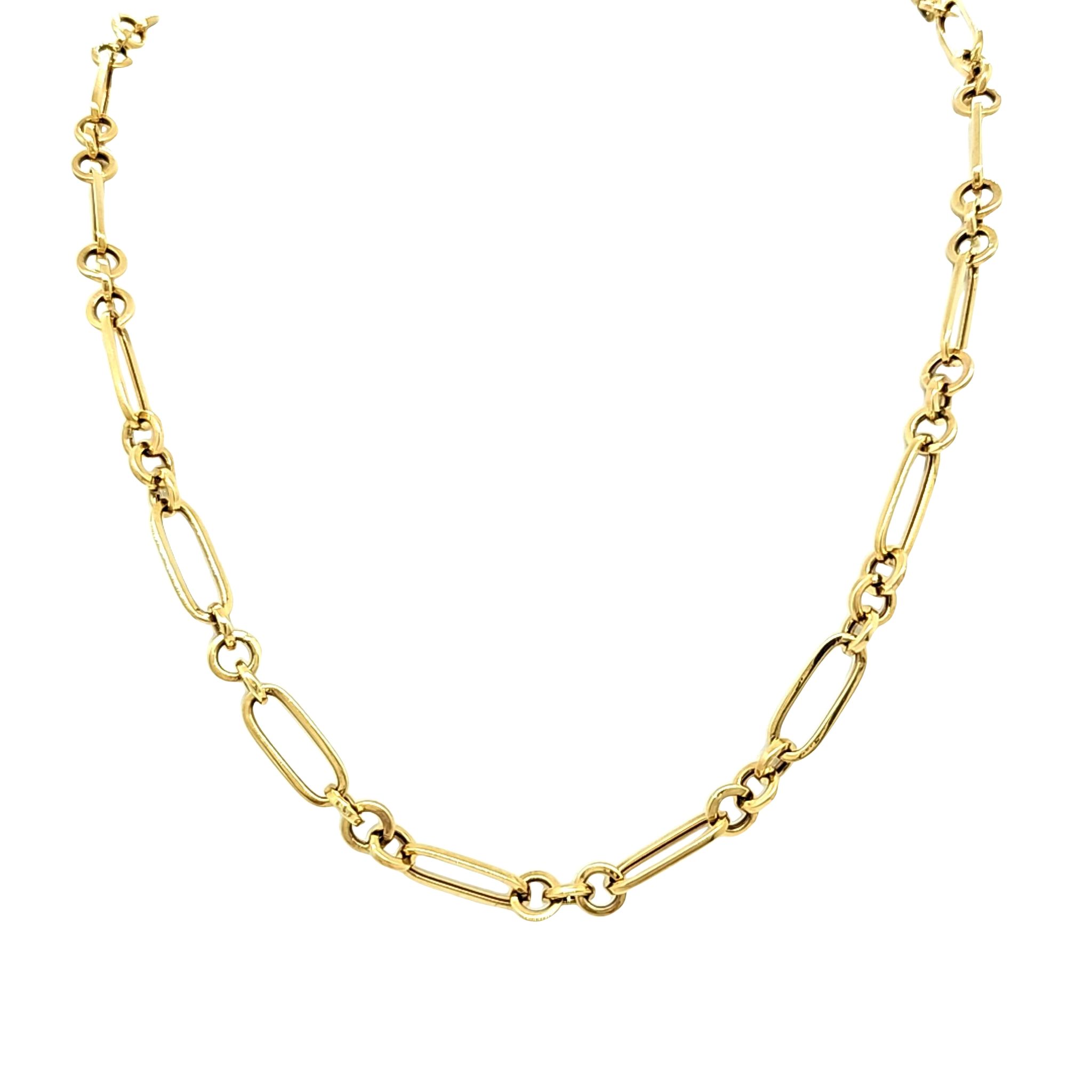 14K Yellow Gold 20" Fancy Link Chain 30004372 | Shin Brothers*