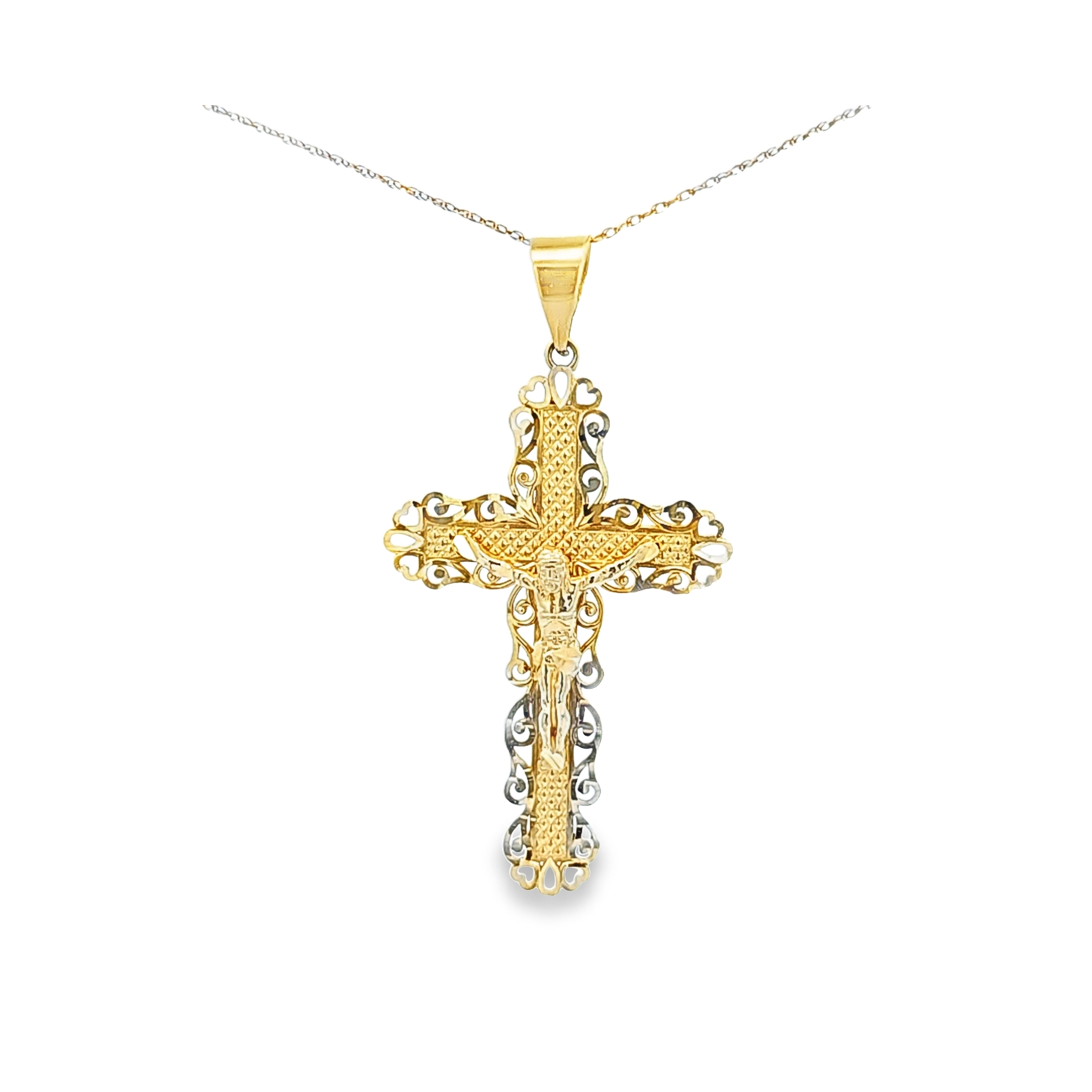 14K Yellow Gold Crucifix Charm 50003680 | Shin Brothers* 14K Yellow Gold Crucifix Charm 50003680 | Shin Brothers*