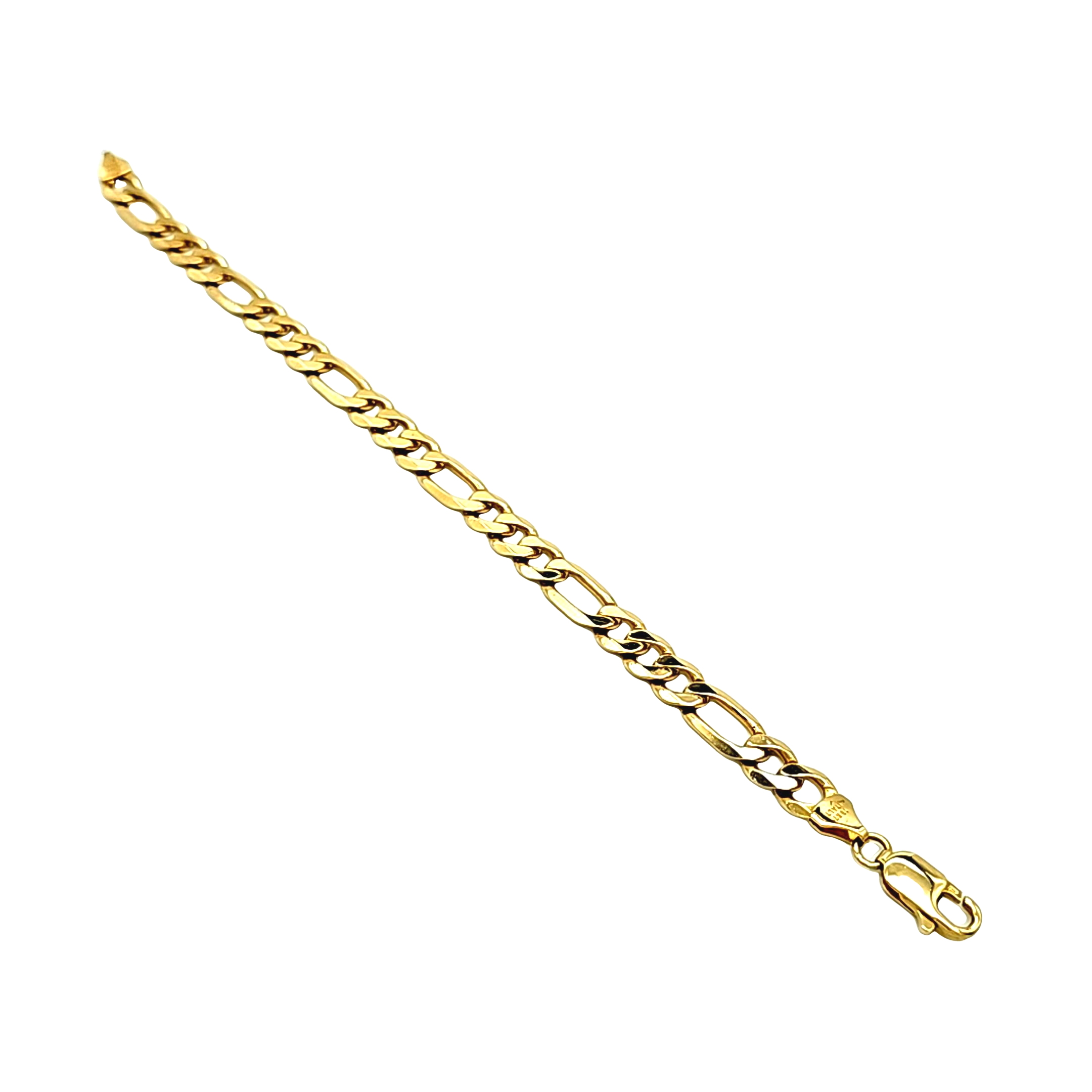 14K Yellow Gold Figaro Bracelet 20002197 | Shin Brothers*