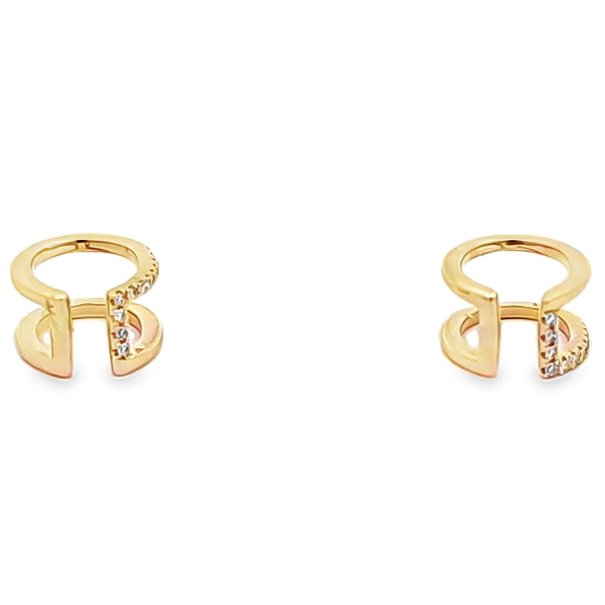 14K Yellow Gold Diamond Ear Cuff 41002769 | Shin Brothers** 14K Yellow Gold Diamond Ear Cuff 41002769 | Shin Brothers**