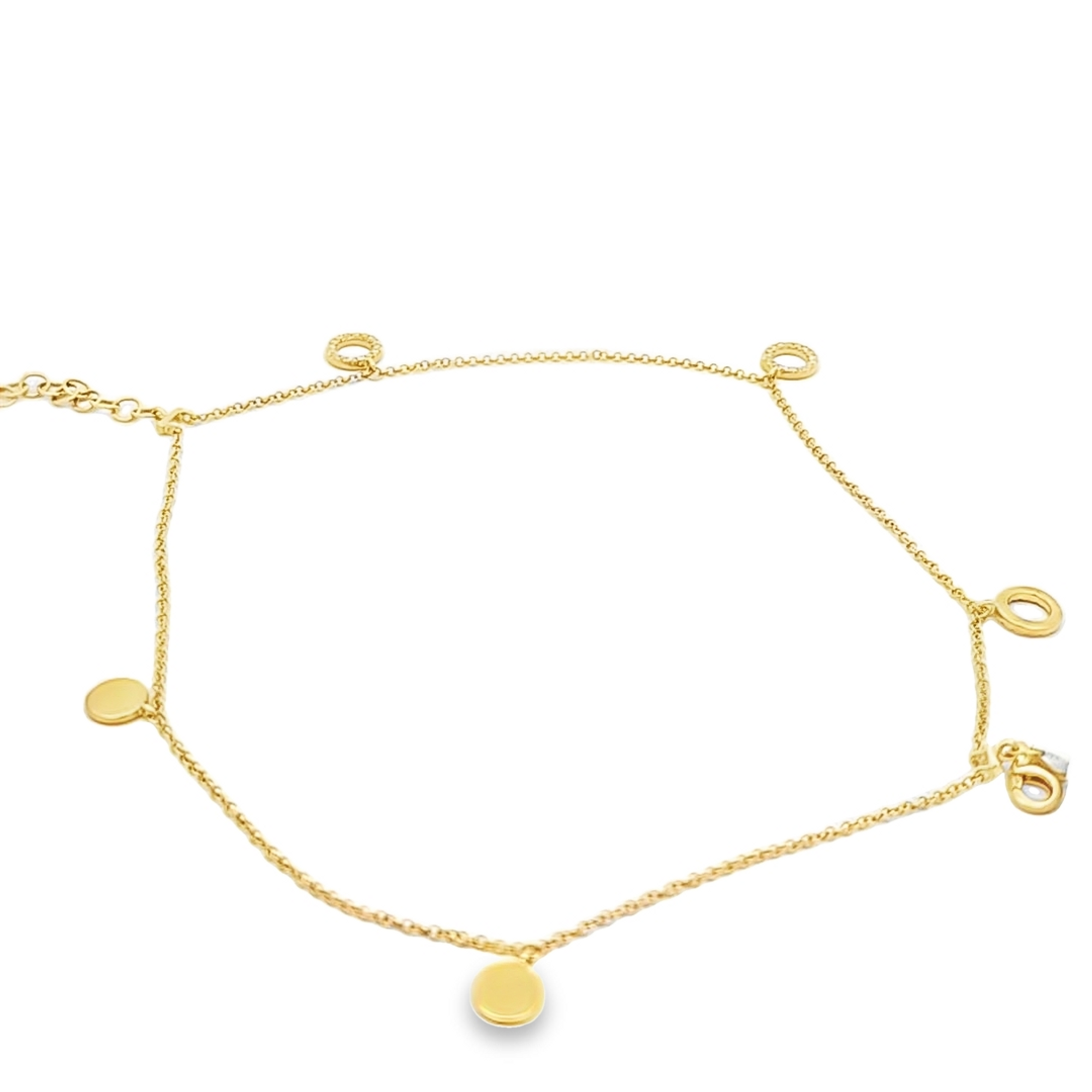 14K Yellow Gold Diamond Circle Bracelet 21000966| Shin Brothers**