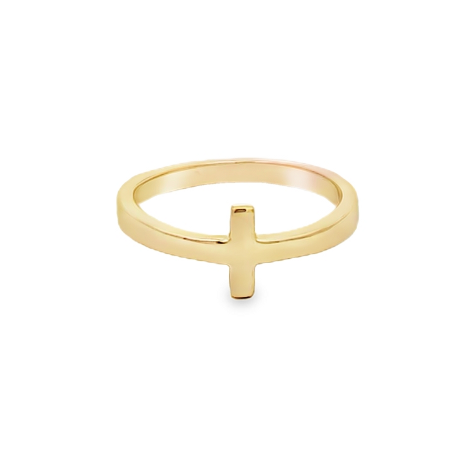 14K Yellow Gold Cross Ring 10017889| Shin Brothers** 14K Yellow Gold Cross Ring 10017889| Shin Brothers**
