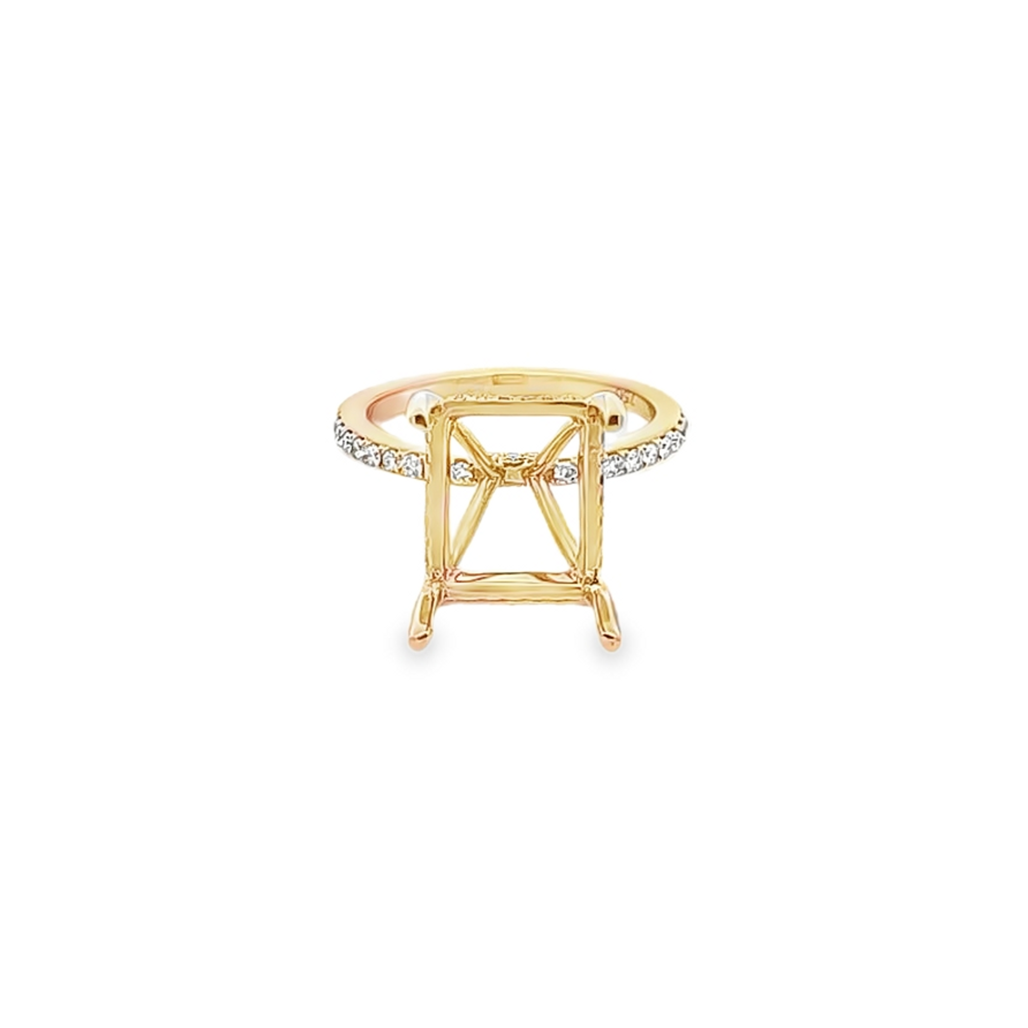 18K Yellow Gold Diamond Engagement Ring Setting 11007292 | Shin Brothers**