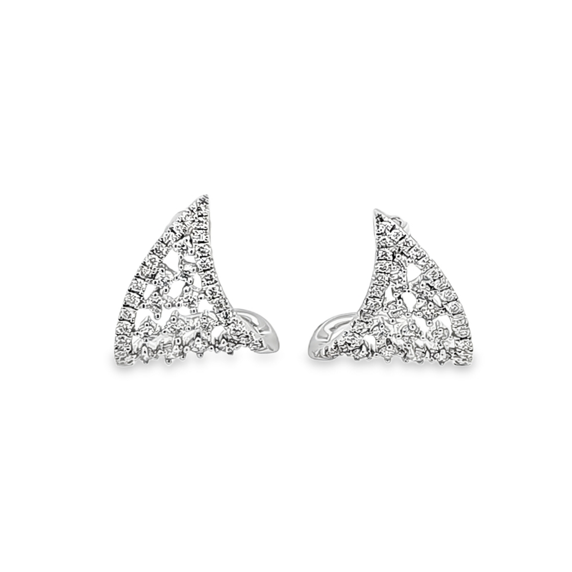 14K White Gold Diamond Drop Earrings 41002774 | Shin Brothers** 14K White Gold Diamond Drop Earrings 41002774 | Shin Brothers**
