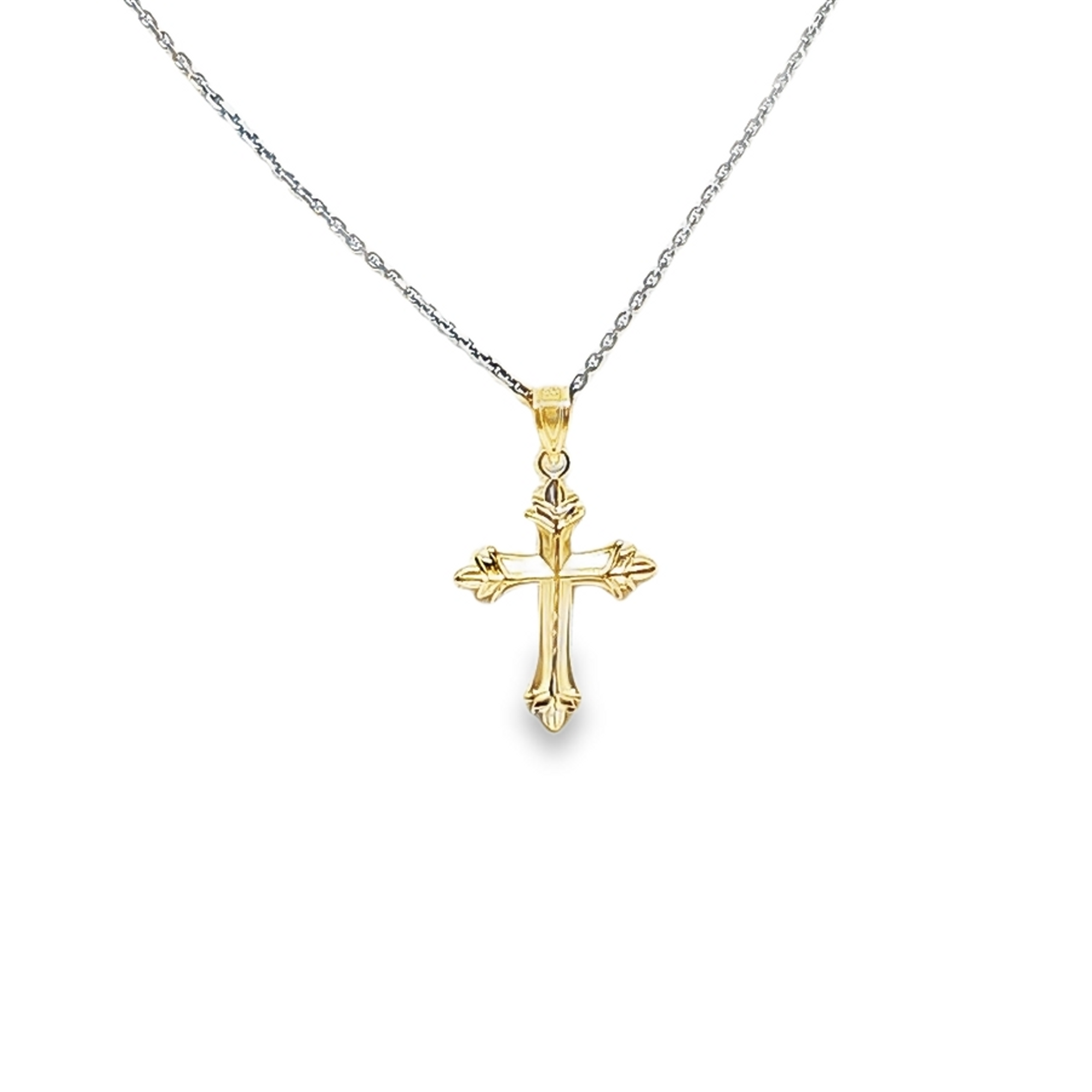 14K Yellow Gold Cross 50004293 | Shin Brothers**