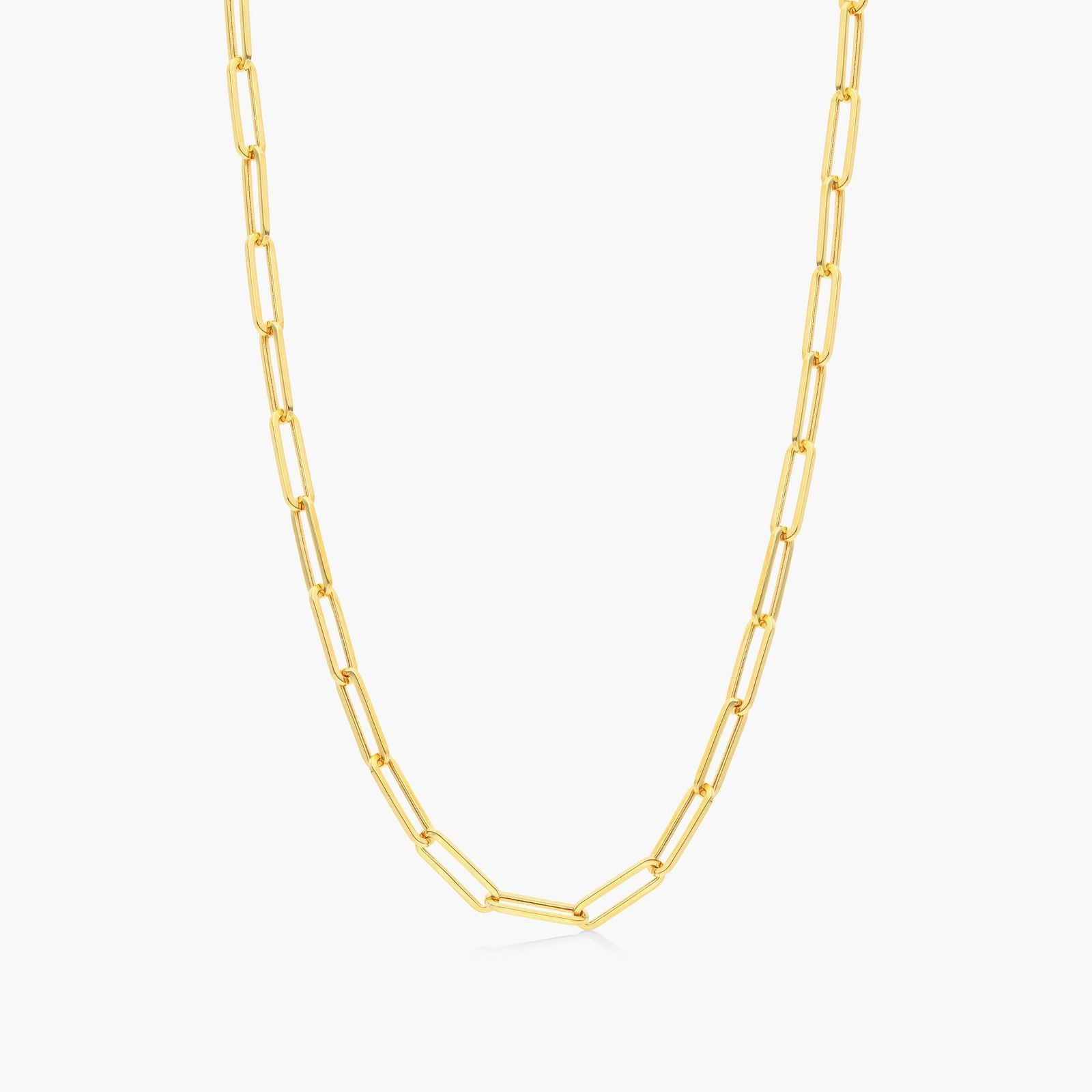 14K Yellow Gold 6mm 24" Paperclip Chain 30004693 | Shin Brothers*