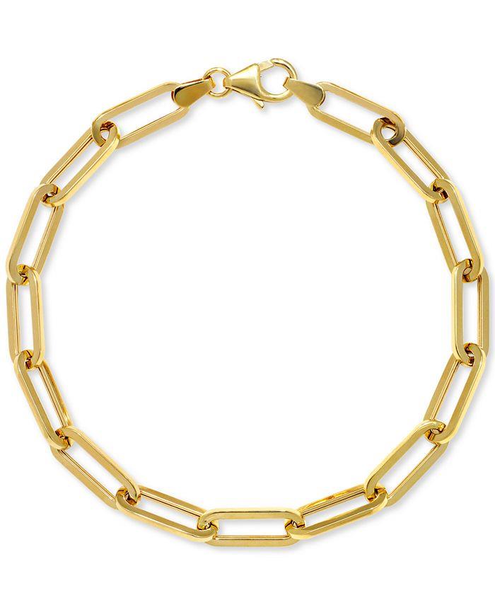 14K Yellow Gold 8" Paperclip Bracelet 20002233 | Shin Brothers* 14K Yellow Gold 8" Paperclip Bracelet 20002233 | Shin Brothers*