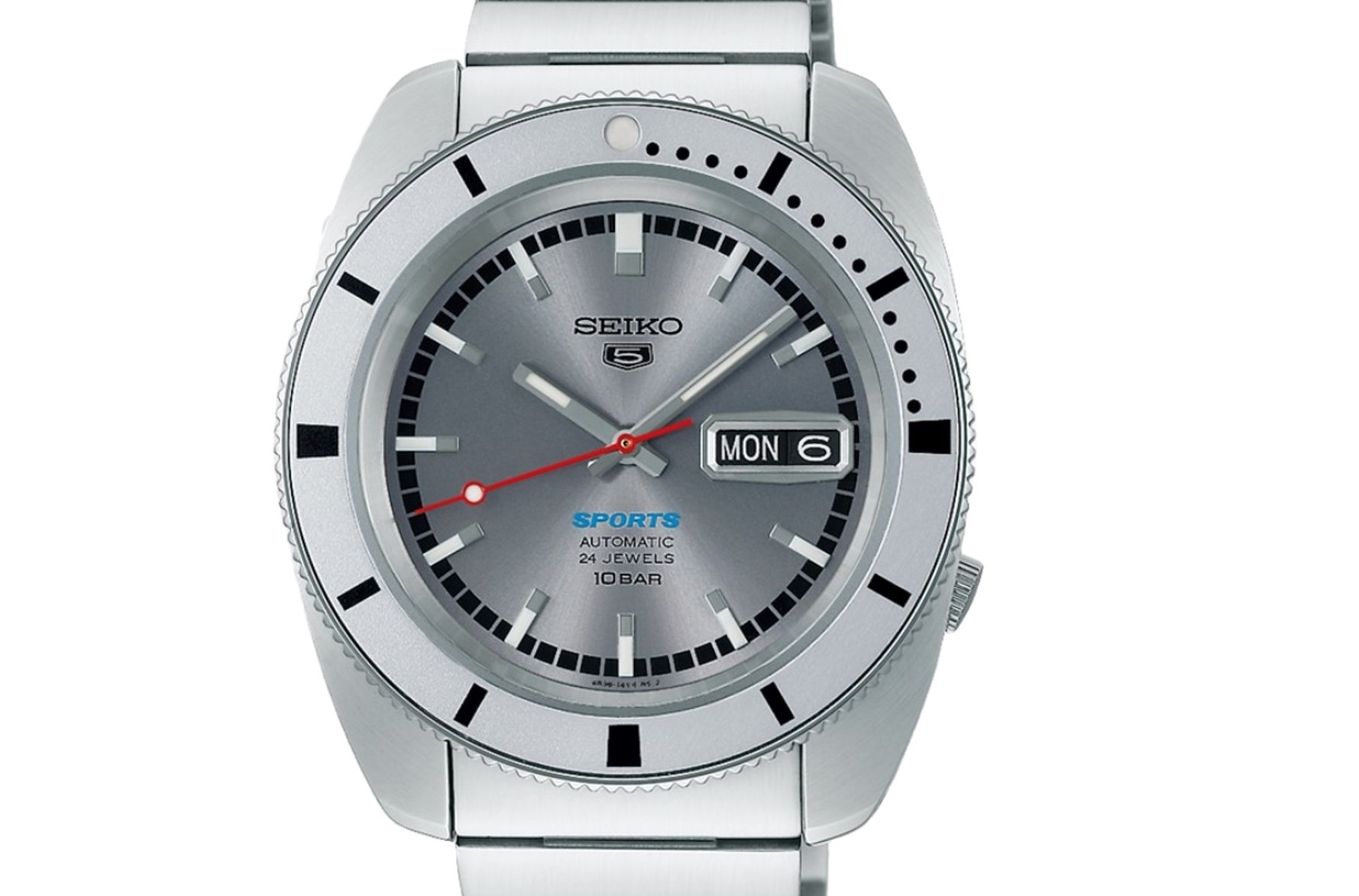 Seiko 5 Sports SRPL03 Stainless Steel Automatic Silver Limited Edition Watch | Shin Brothers Seiko 5 Sports SRPL03 Stainless Steel Automatic Silver Limited Edition Watch | Shin Brothers