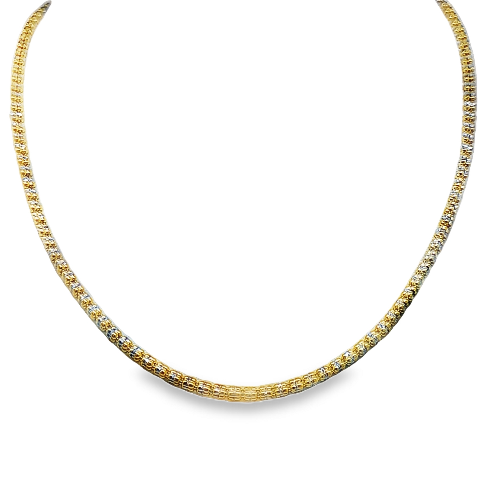 14k Yellow Gold 18" Ice Popcorn Chain 30004747 | Shin Brothers*