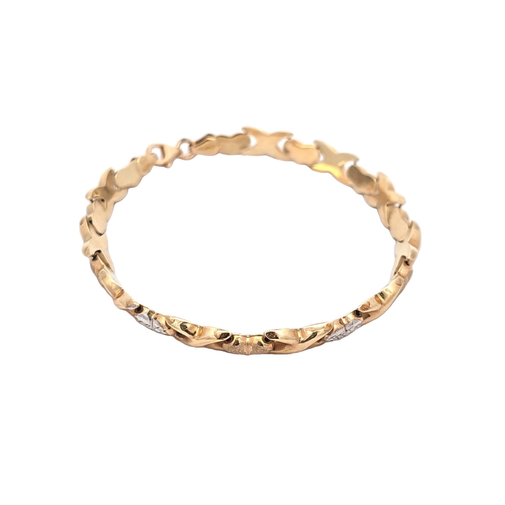 ●tow tow archive● Garten bracelet yellow TBH52ABTB030 Two Tone Gold Bracelet | Shin Brothers
