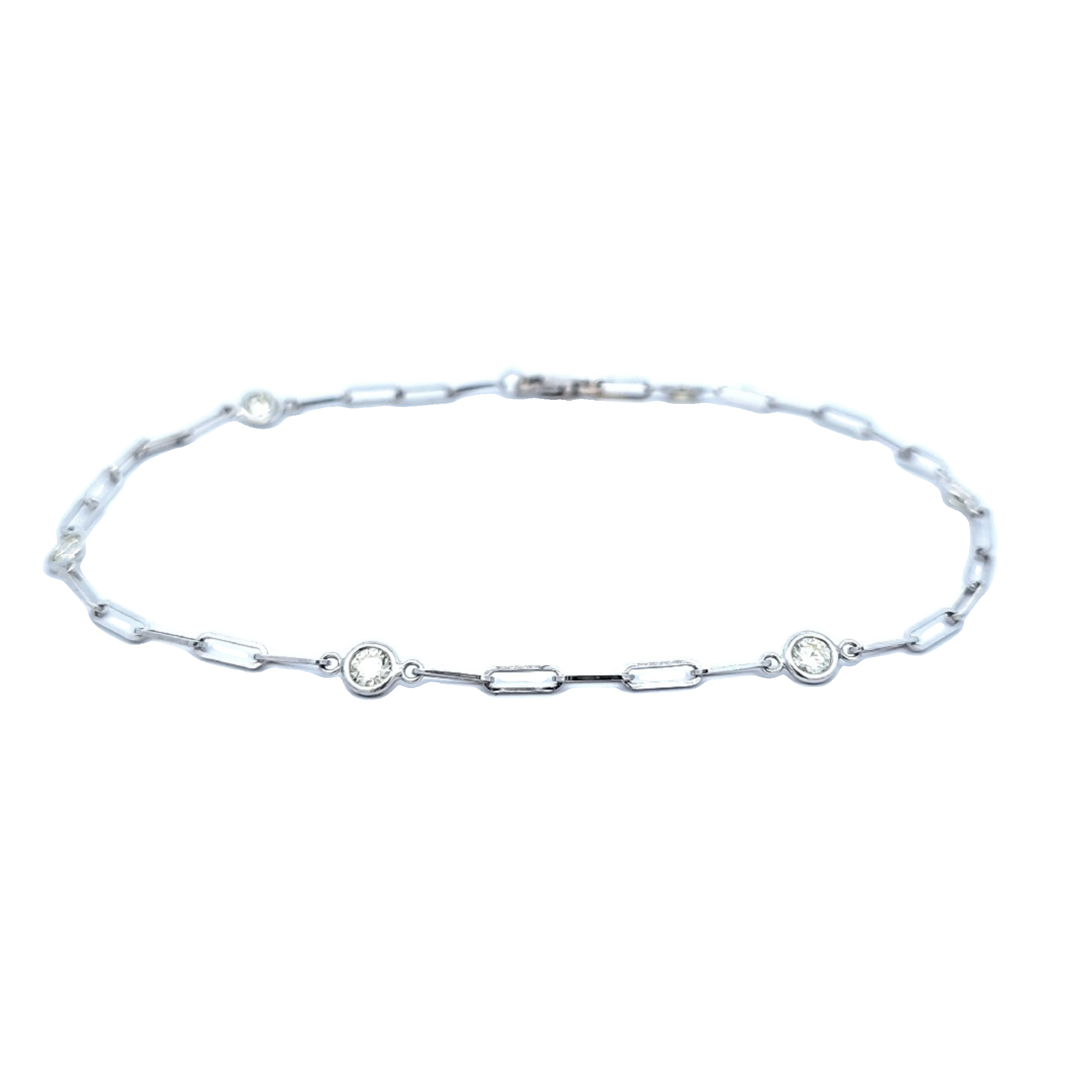 14K White Gold Diamond By The Yard Bracelet 21000971 | Shin Brothers*