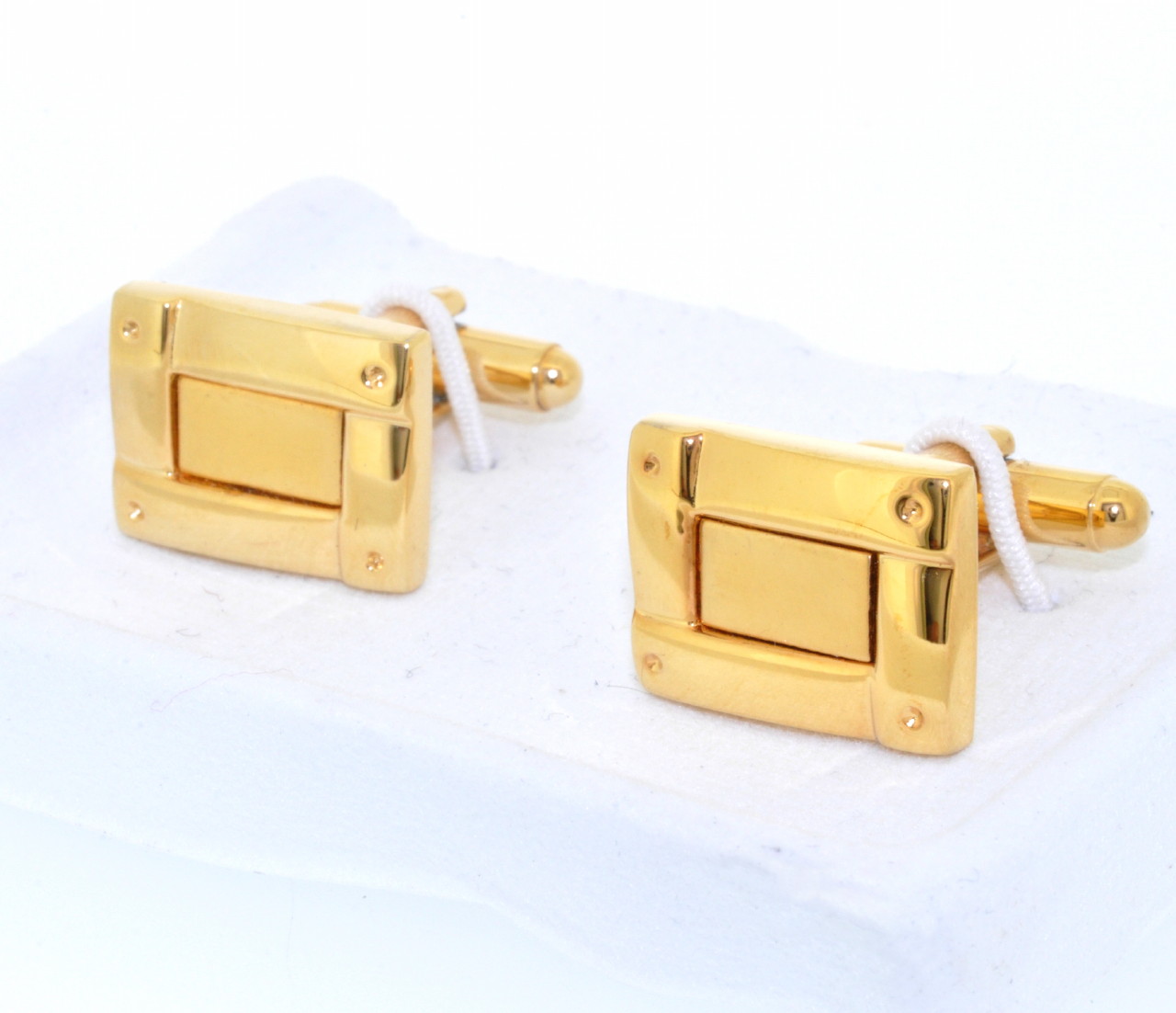 Gold Plated Stainless Steel Cuff Links 70000118 | Shin Brothers* Gold Plated Stainless Steel Cuff Links 70000118 | Shin Brothers*