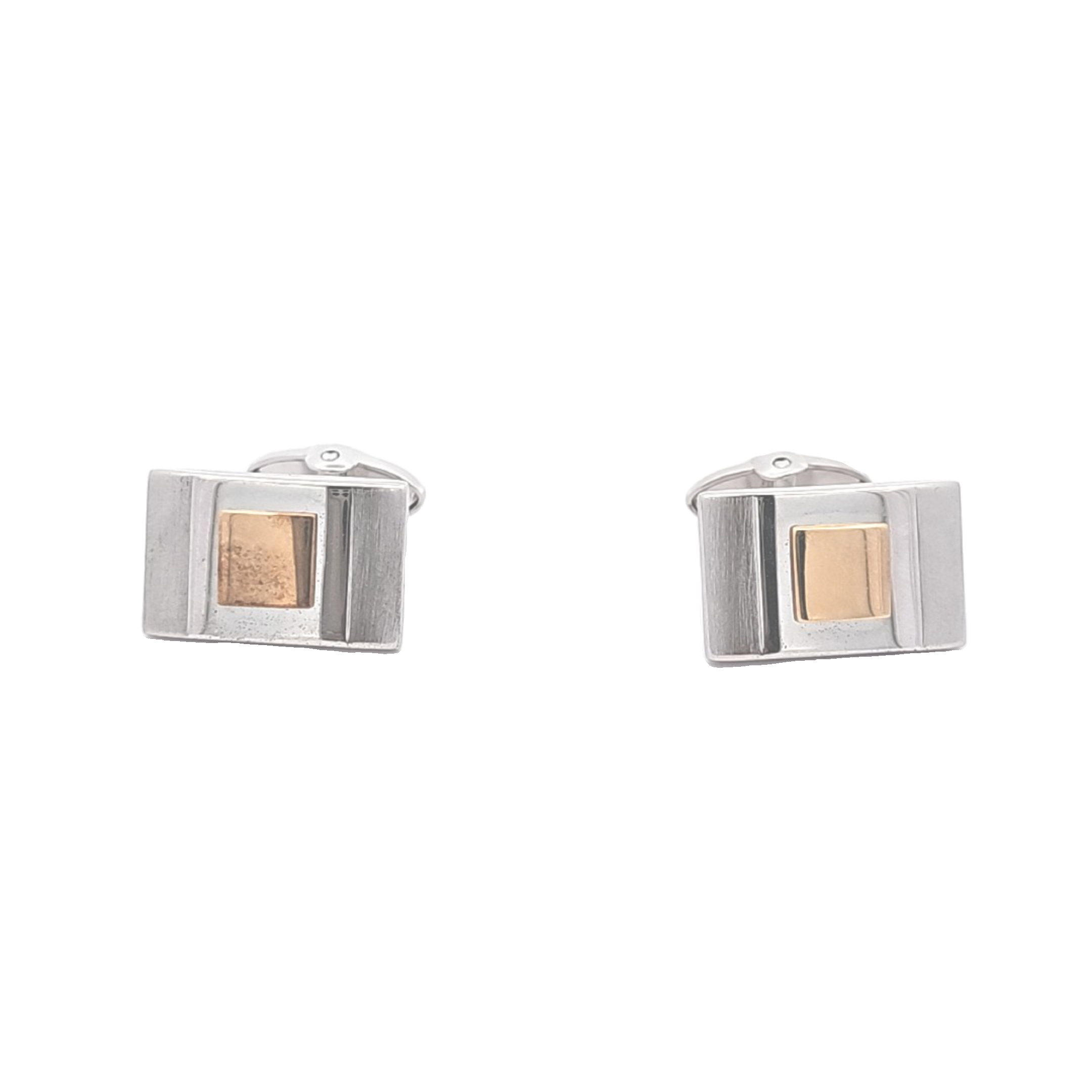Two Tone Steel DB Cuff Links 89910086 | Shin Brothers** 