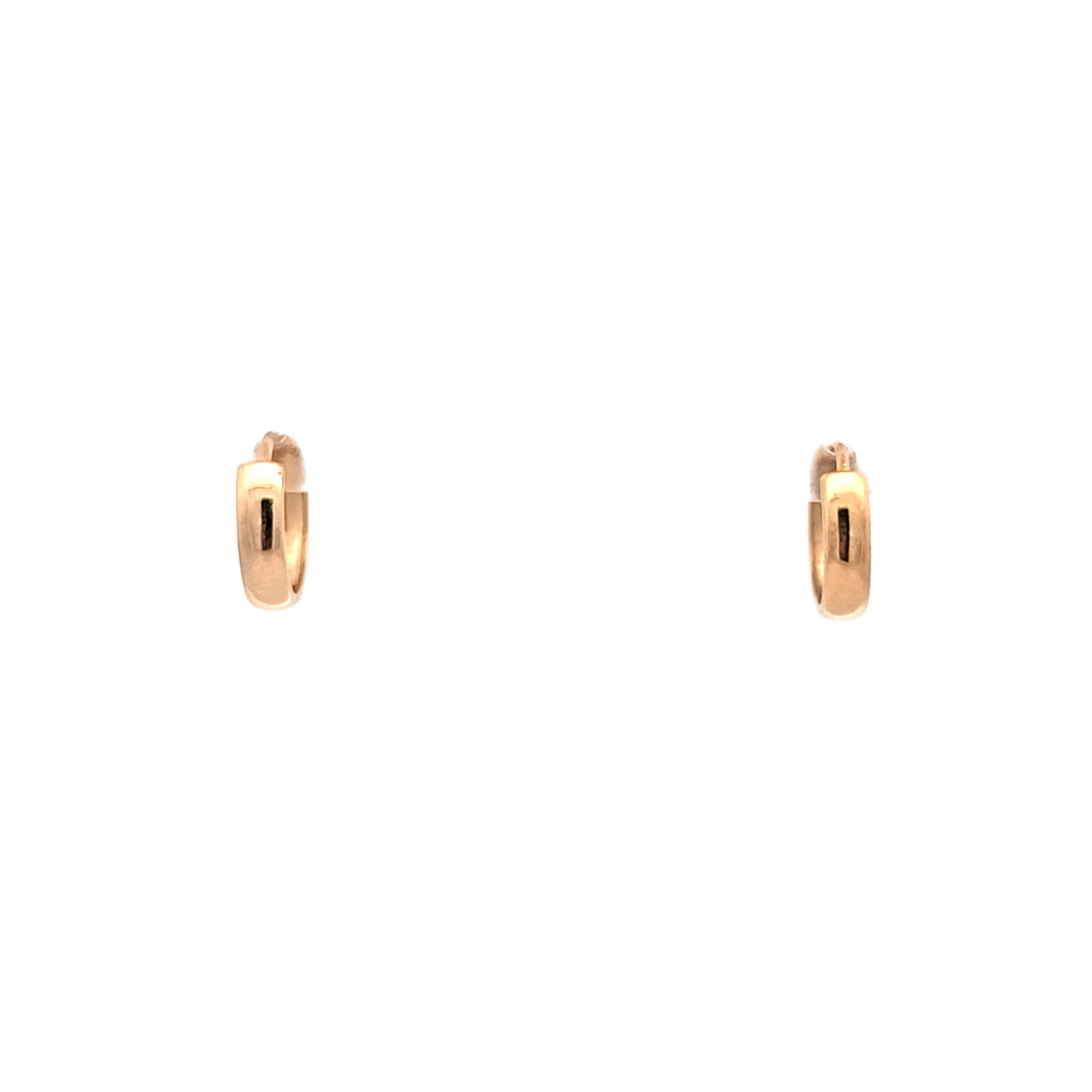 14K Yellow Gold Plain Huggie Earrings 40003335 | Shin Brothers** 14K Yellow Gold Plain Huggie Earrings 40003335 | Shin Brothers**