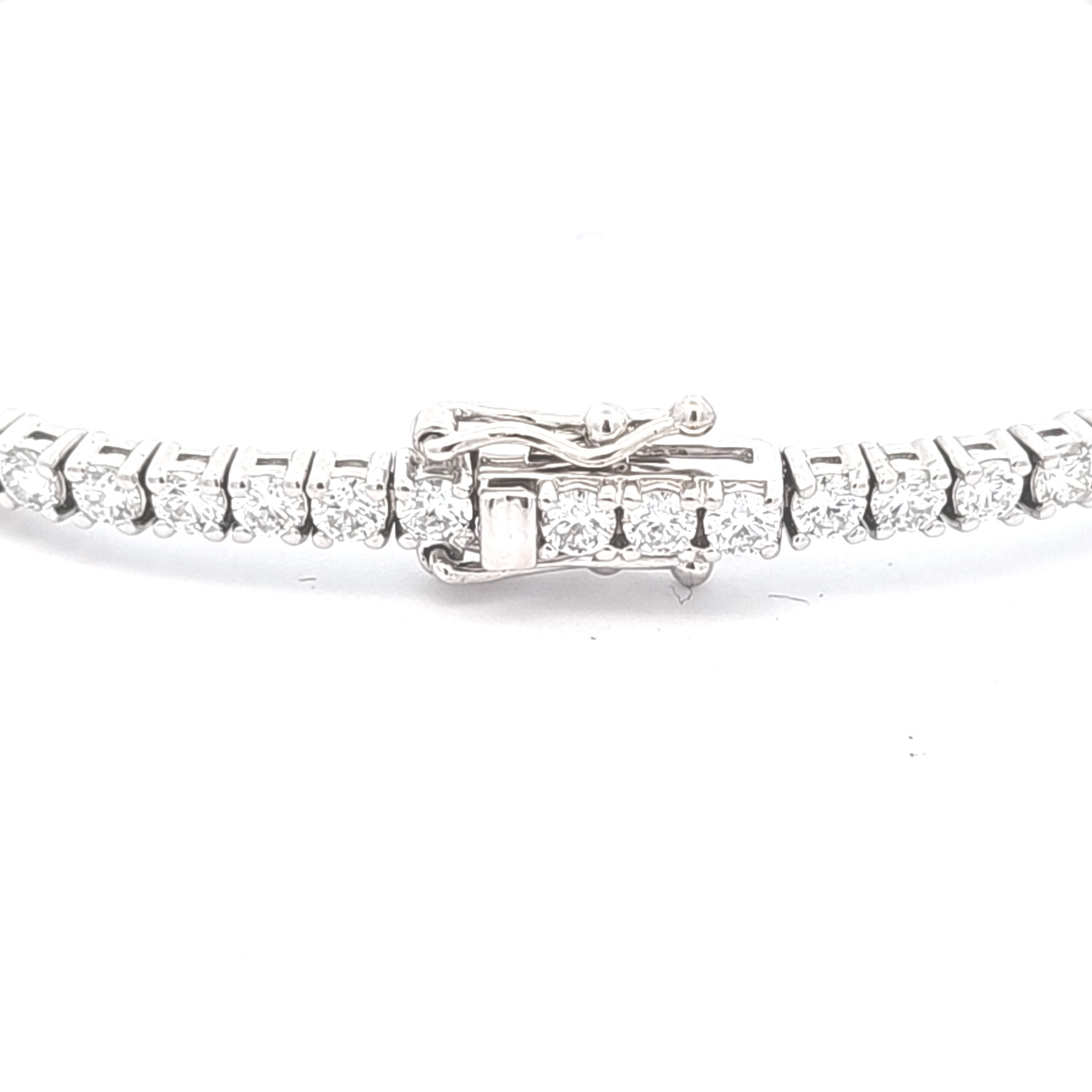 14K White Gold Lab Grown Diamond 7.54ctw Tennis Bracelet 21000977 | Shin Brothers**