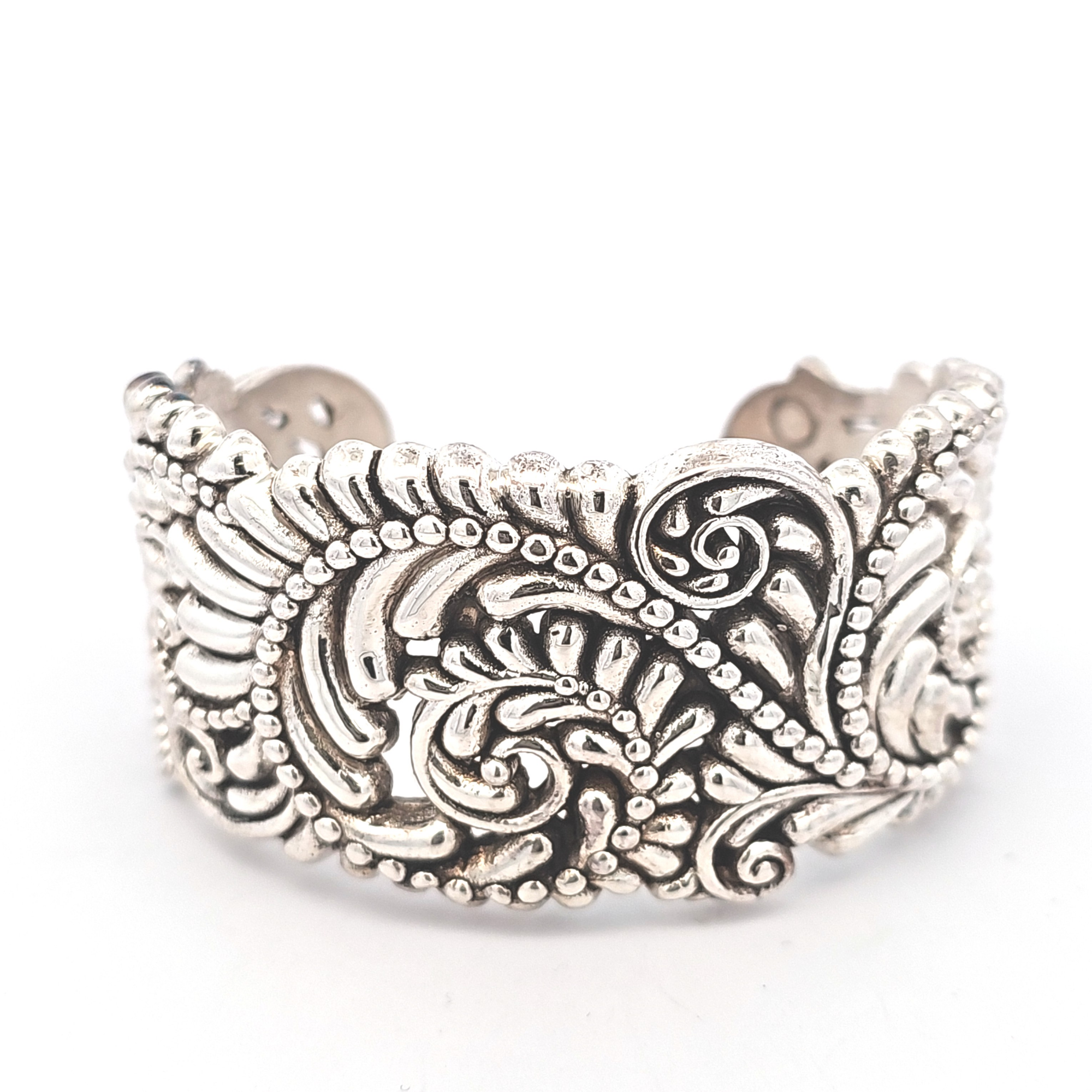 Sterling Silver Fancy Cuff Bracelet 82010983 | Shin Brothers**