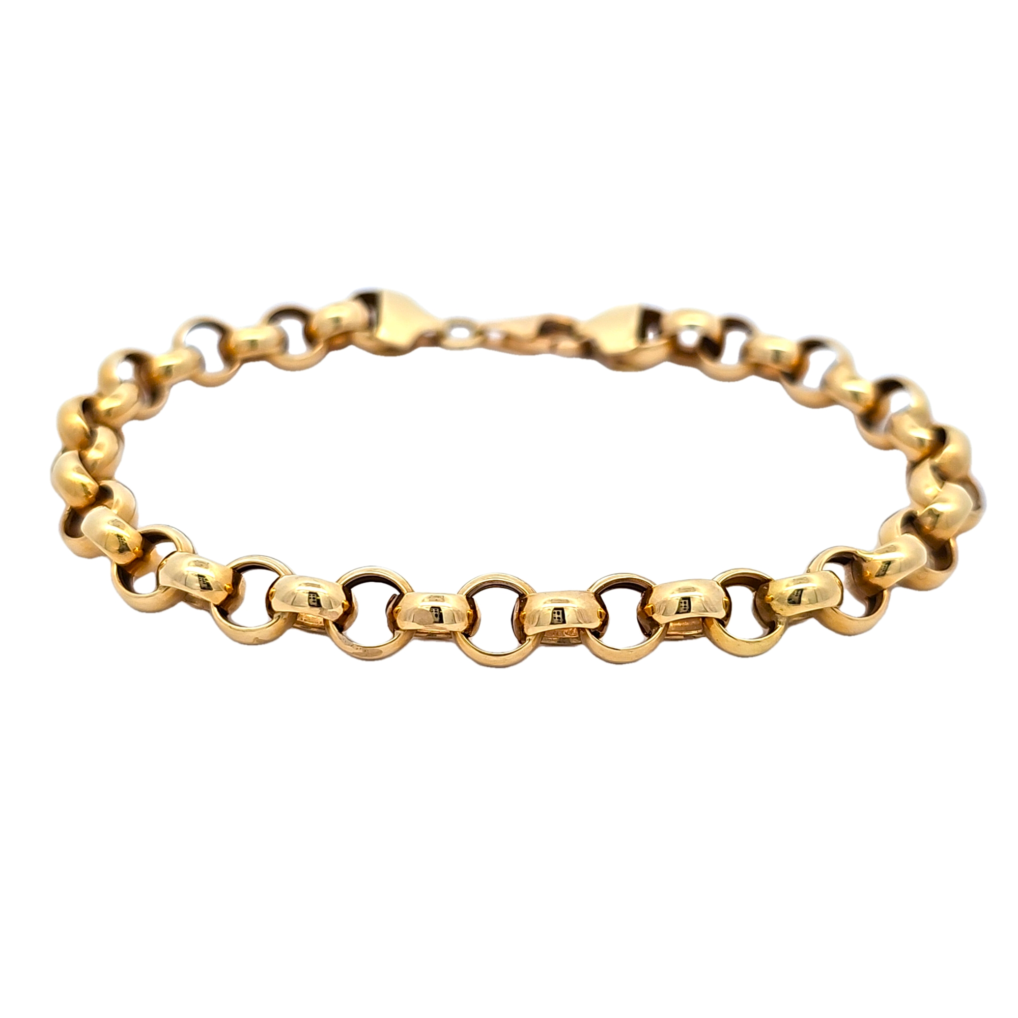 18K Yellow Gold Rolo Link Bracelet 20002255 | Shin Brothers*