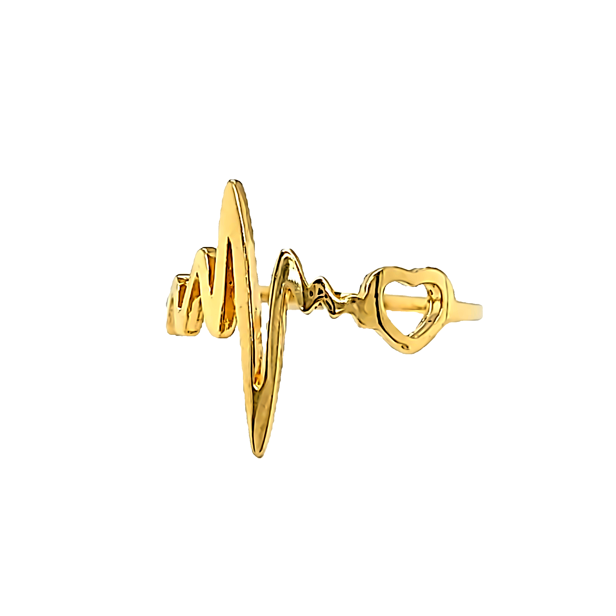 14K Yellow Gold Lightning Ring 10017775 | Shin Brothers**