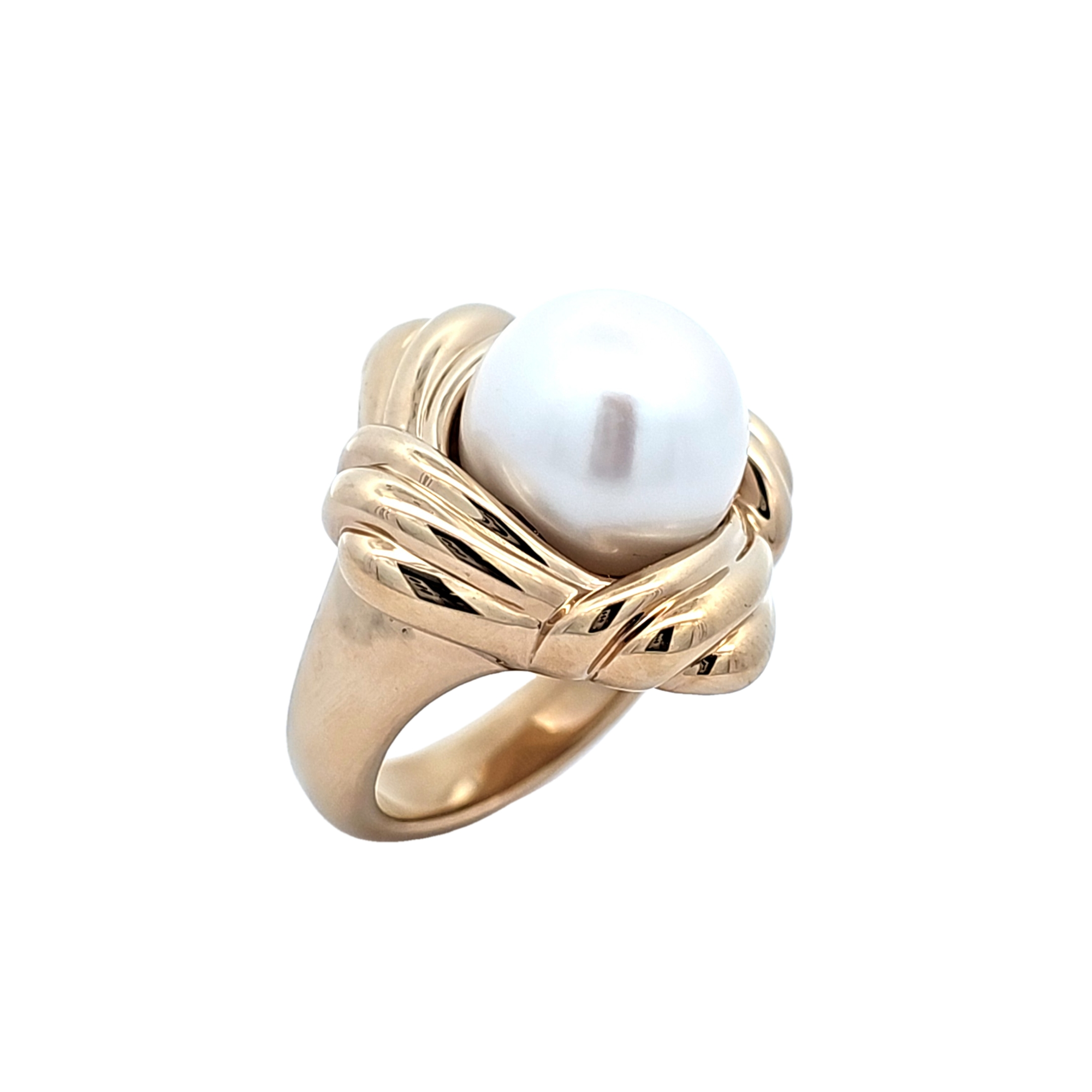 14K Yellow Gold Pearl Ring 12003287 | Shin Brothers** 14K Yellow Gold Pearl Ring 12003287 | Shin Brothers**