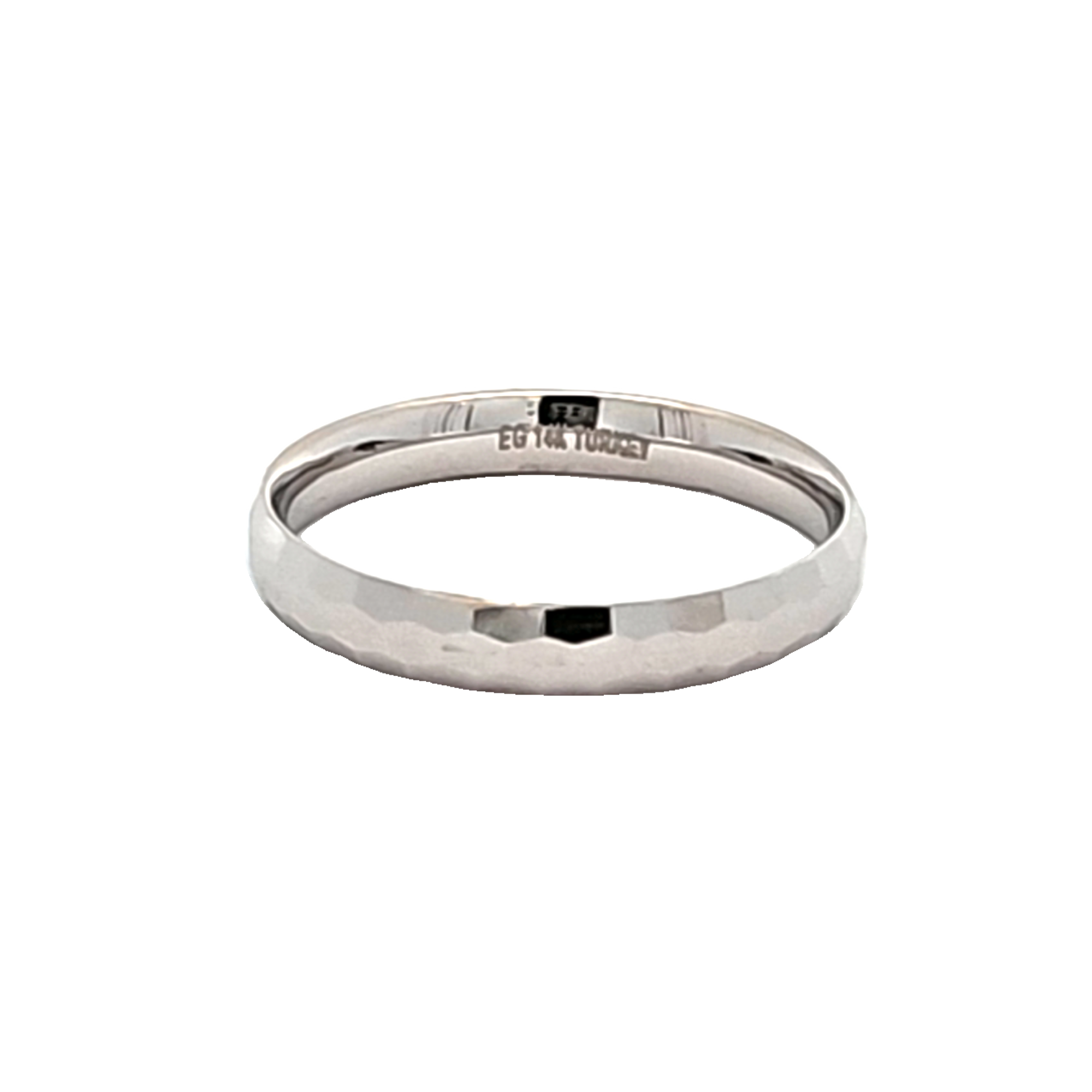 14K White Gold Diamond Cut Band 10017903 | Shin Brothers*