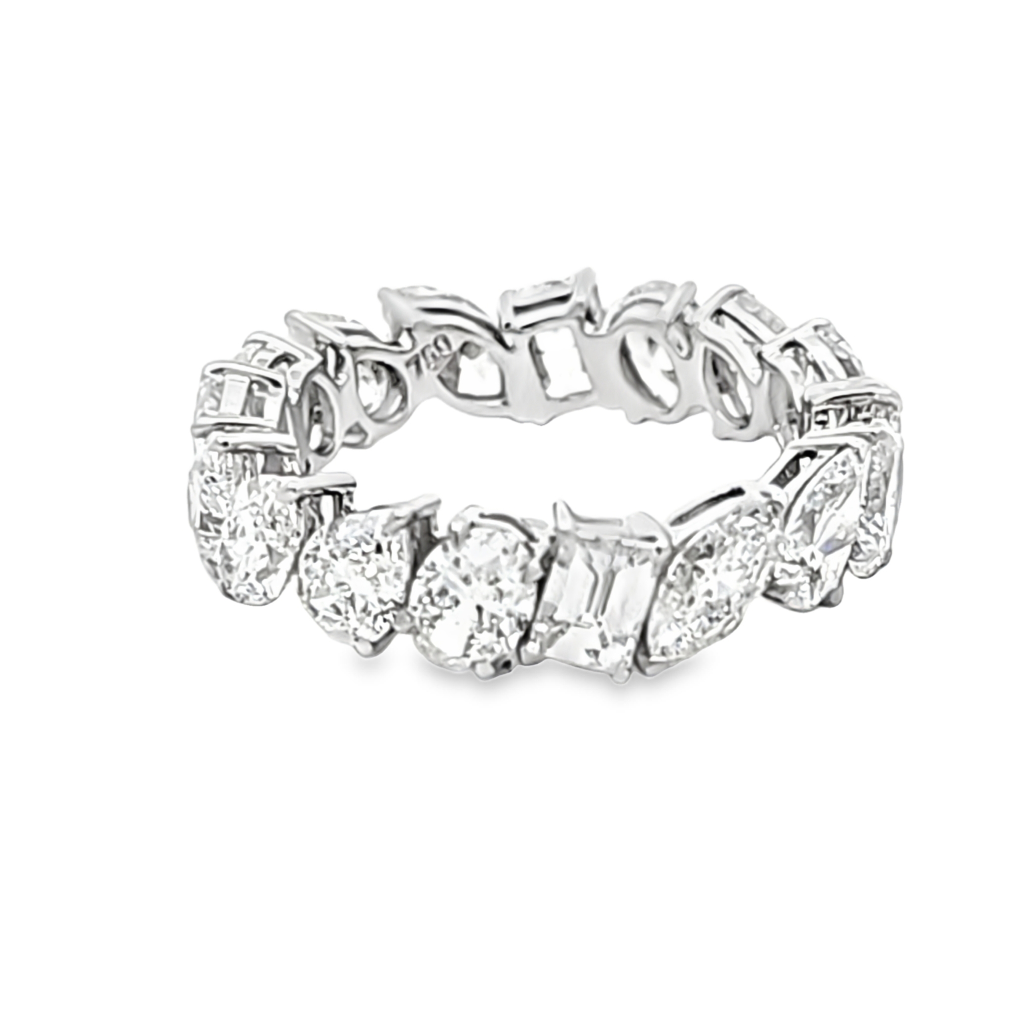 18K White Gold 5.2 ctw Diamond Eternity  Band | Shin Brothers**