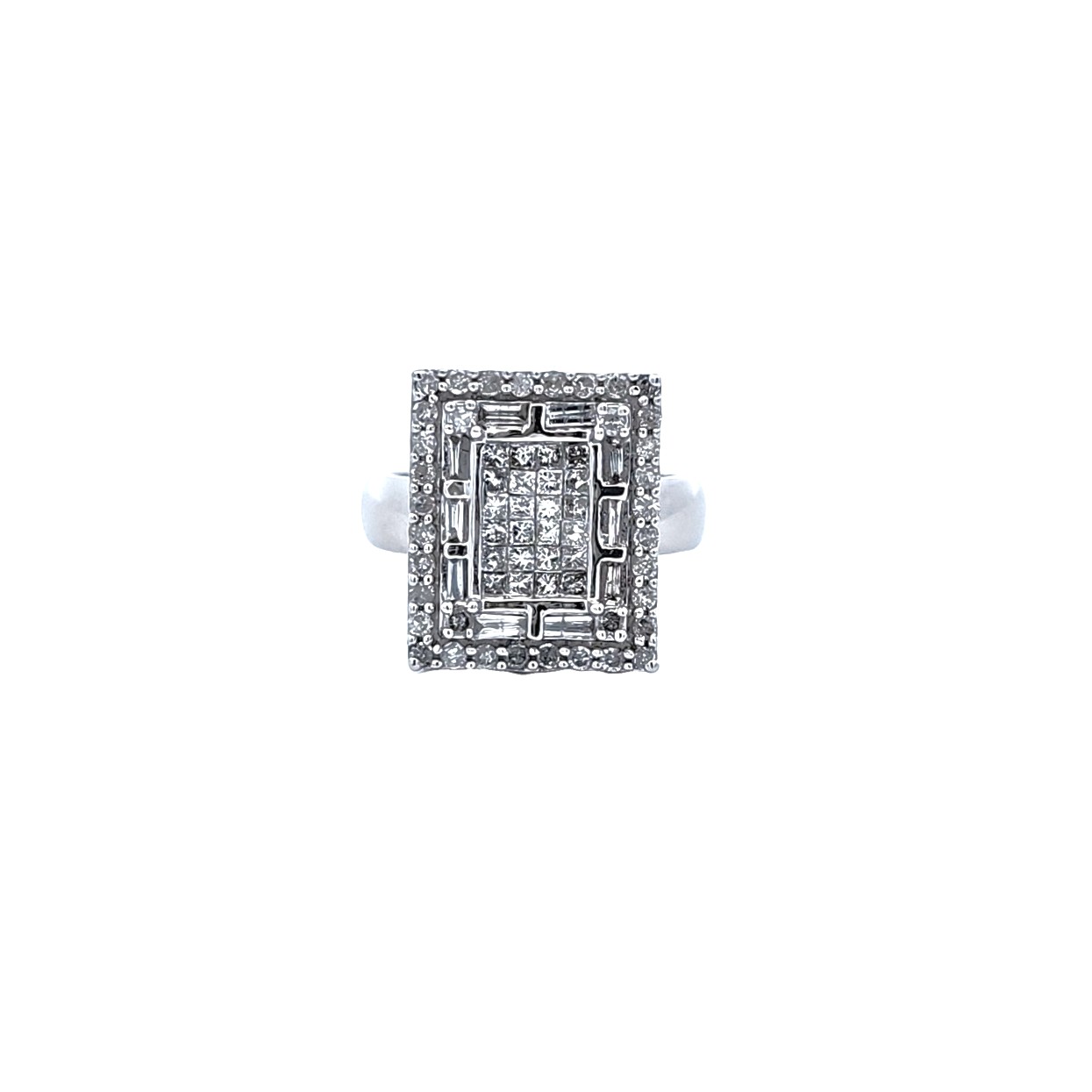 18K White Gold Fancy Diamond Ring 11110050 | Shin Brothers 18K White Gold Fancy Diamond Ring 11110050 | Shin Brothers
