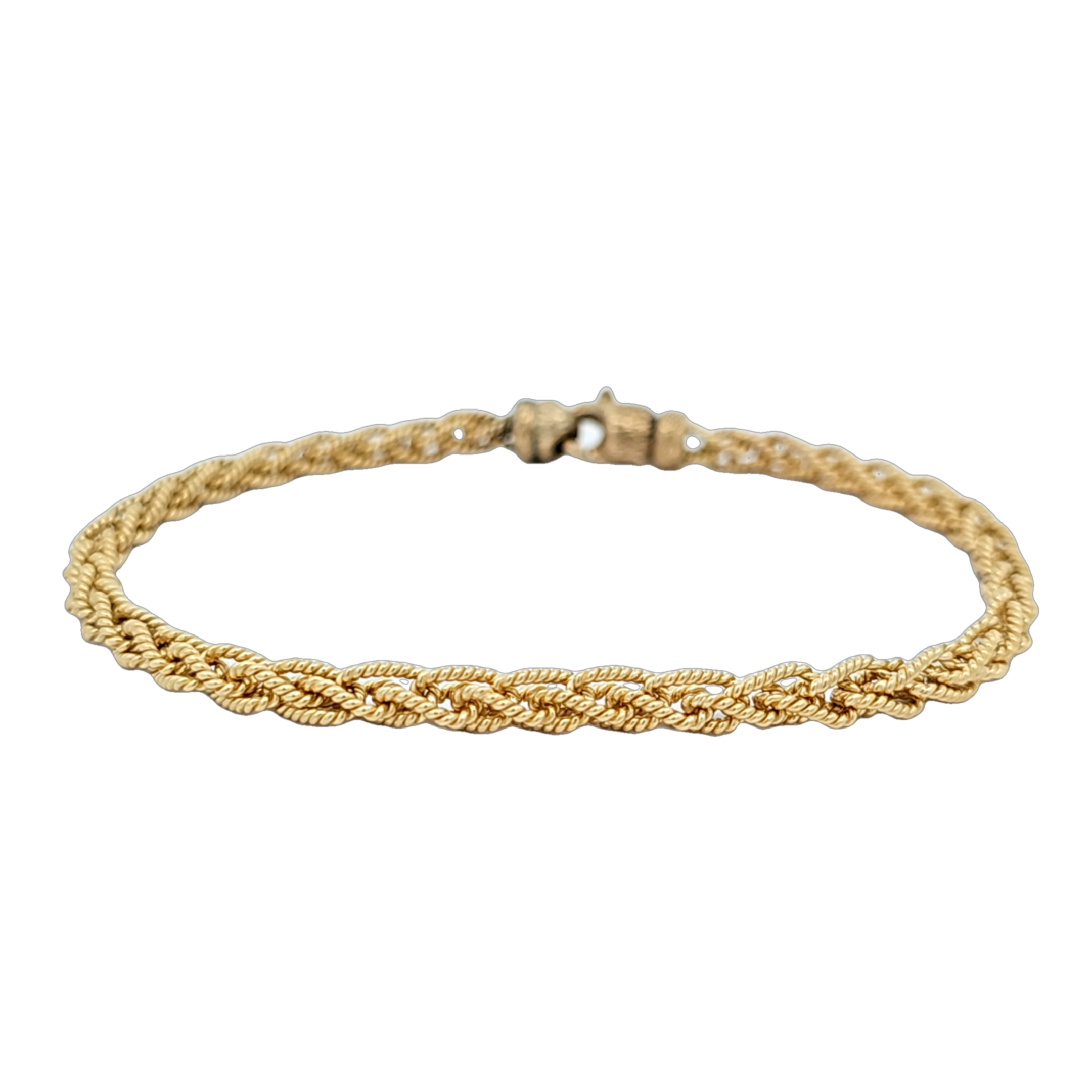 18K Yellow Gold Braided Bracelet 20002276 | Shin Brothers*