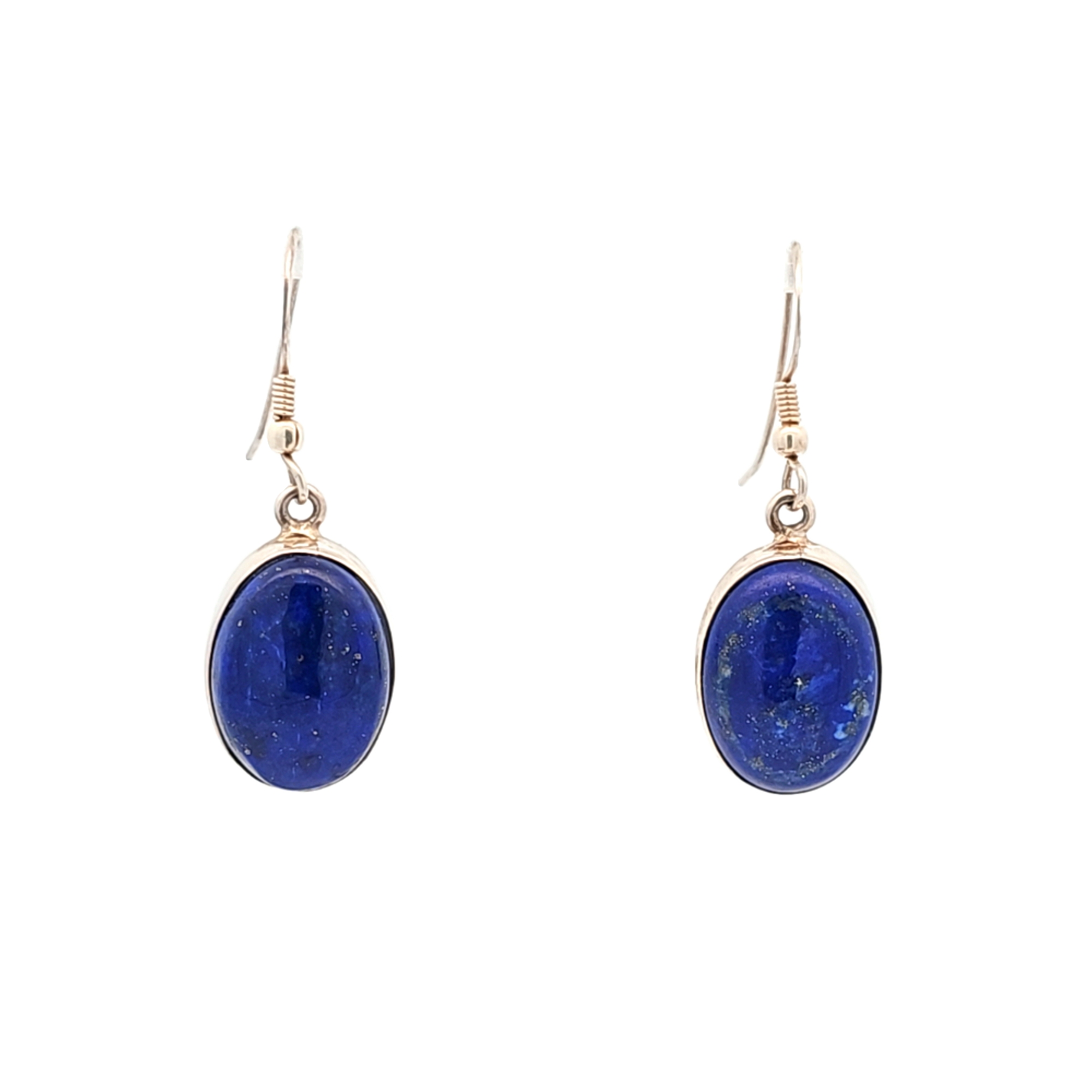 Sterling Silver Lapis Lazuli Wire Earrings | Shin Brothers Jewelers Inc.