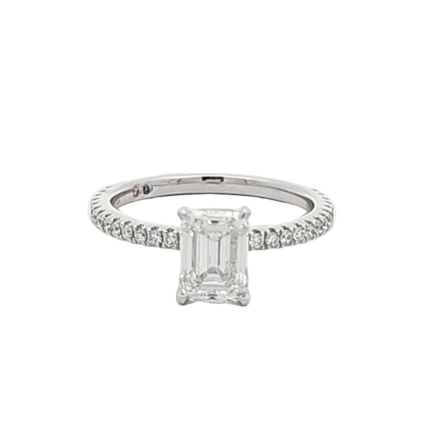 14K White Gold Lab Grown Emerald Cut Diamond Ring | Shin Brothers Jewelers Inc. 14K White Gold Lab Grown Emerald Cut Diamond Ring | Shin Brothers Jewelers Inc.
