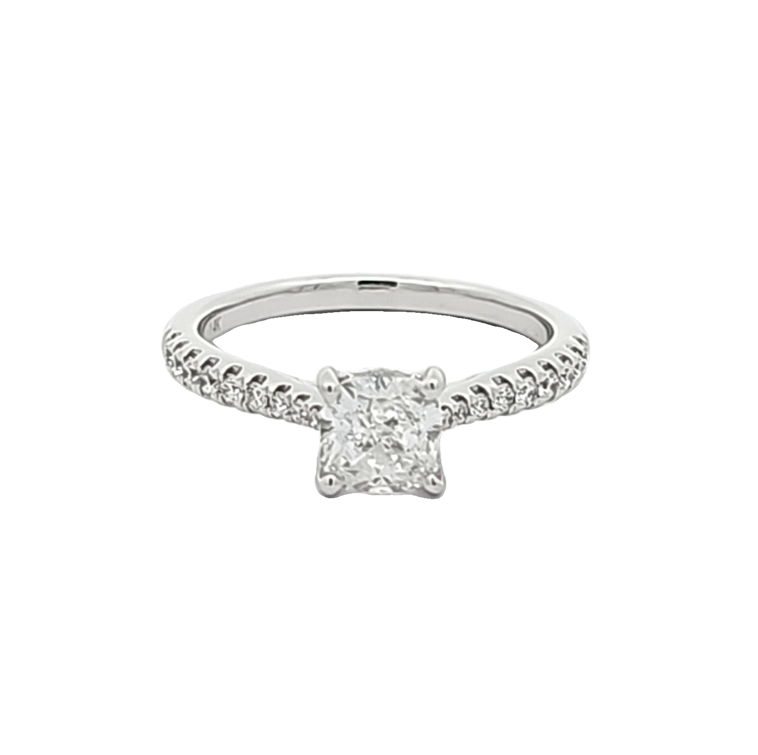 14K White Gold Lab Grown Diamond Engagement Ring 11007397 | Shin Brothers* 