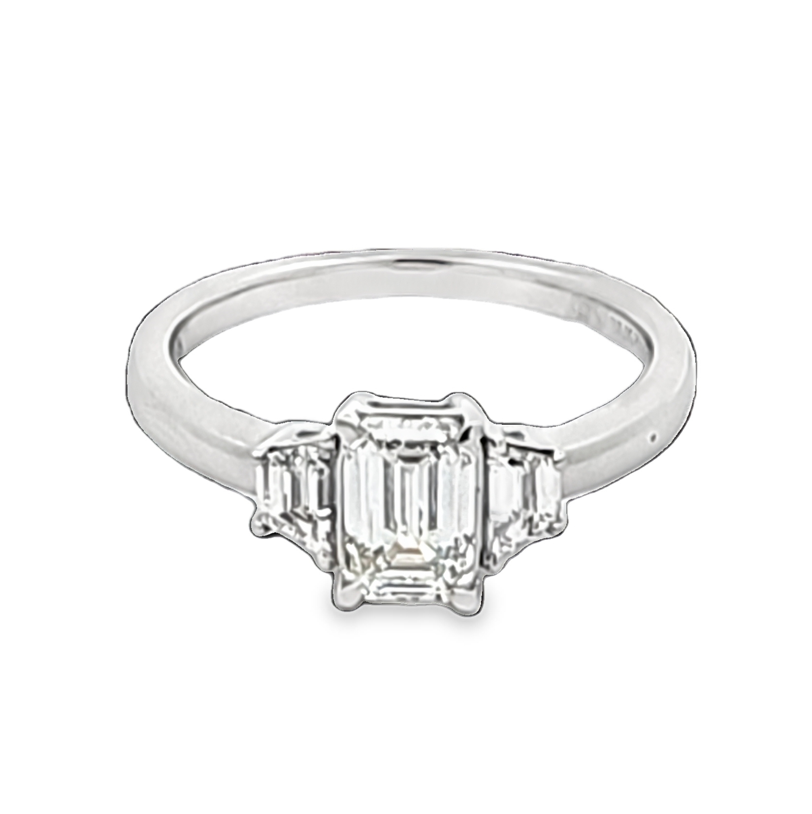 14K White Gold Lab-Grown 1.4ct Diamond Engagement Ring | Shin Brothers Jewelers Inc.