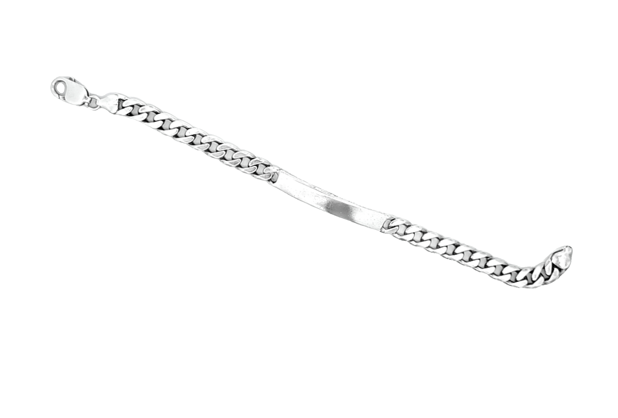 Sterling Silver Cuban Link ID Bracelet | Shin Brothers Jewelers Inc.