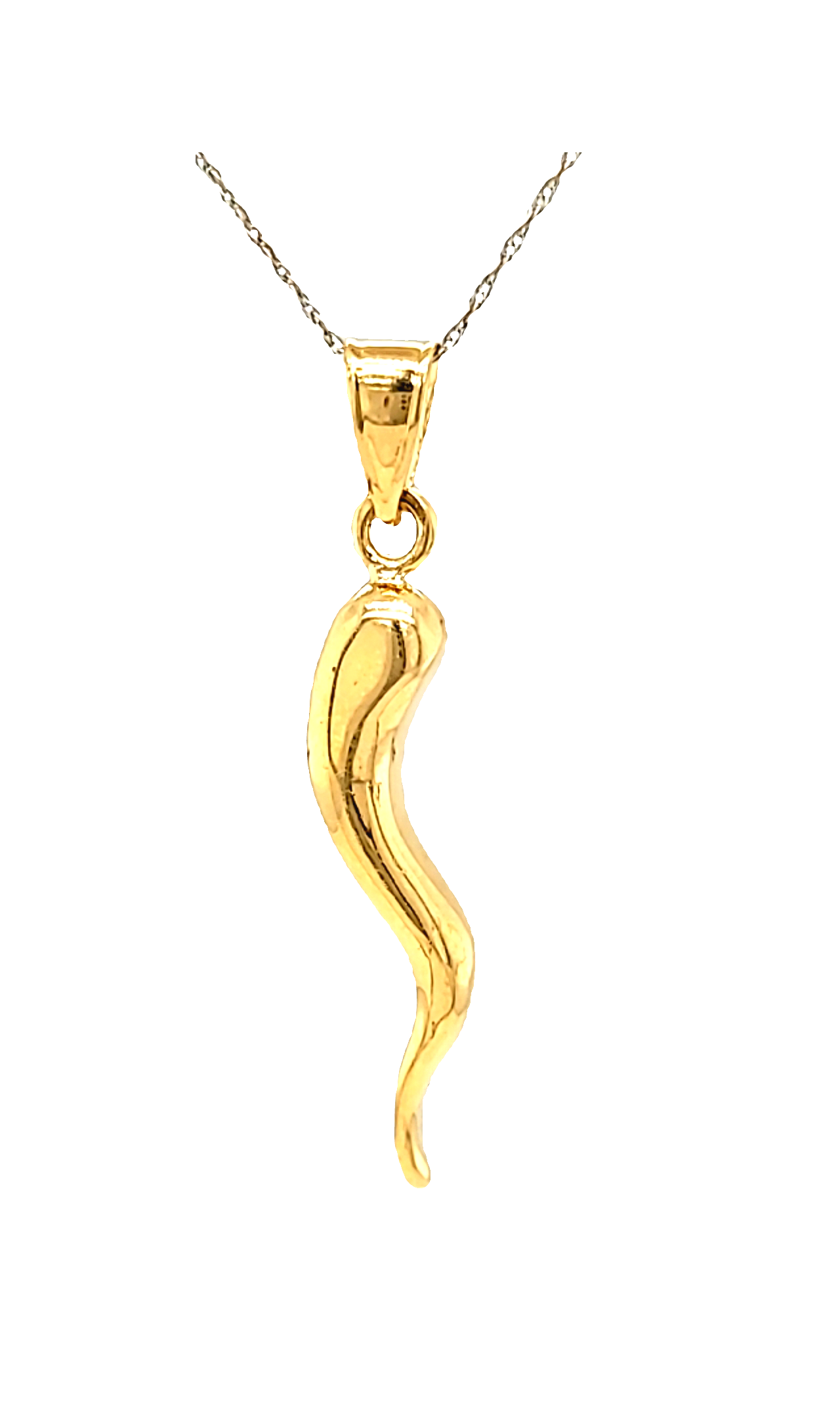 14K Yellow Gold Italian Horn Charm 50004381 | Shin Brothers**