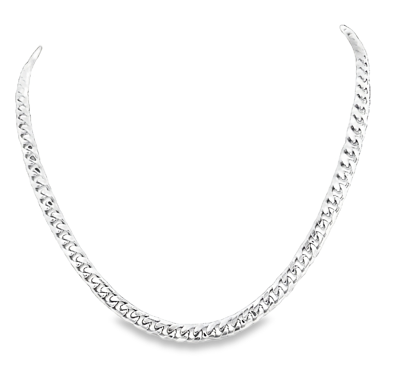 14K White Gold 24" Miami Cuban Chain 30004891 | Shin Brothers*