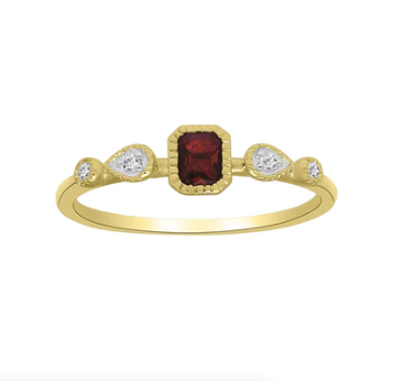 14K Yellow Gold Ruby/Diamond Ring 12003336 | Shin Brothers** 14K Yellow Gold Ruby/Diamond Ring 12003336 | Shin Brothers**