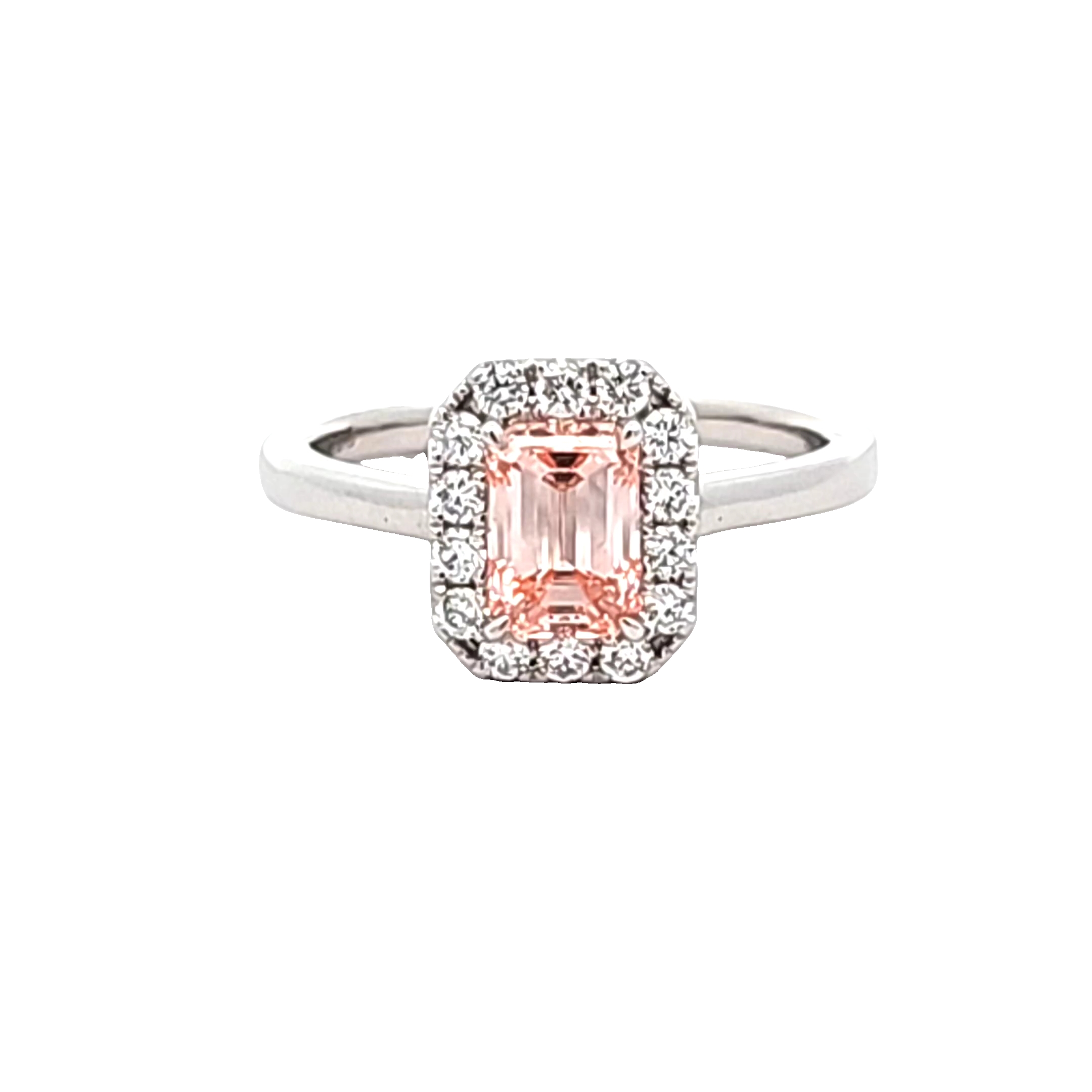 14K White Gold Lab Grown Pink Diamond Ring 11410003 | Shin Brothers 14K White Gold Lab Grown Pink Diamond Ring 11410003 | Shin Brothers