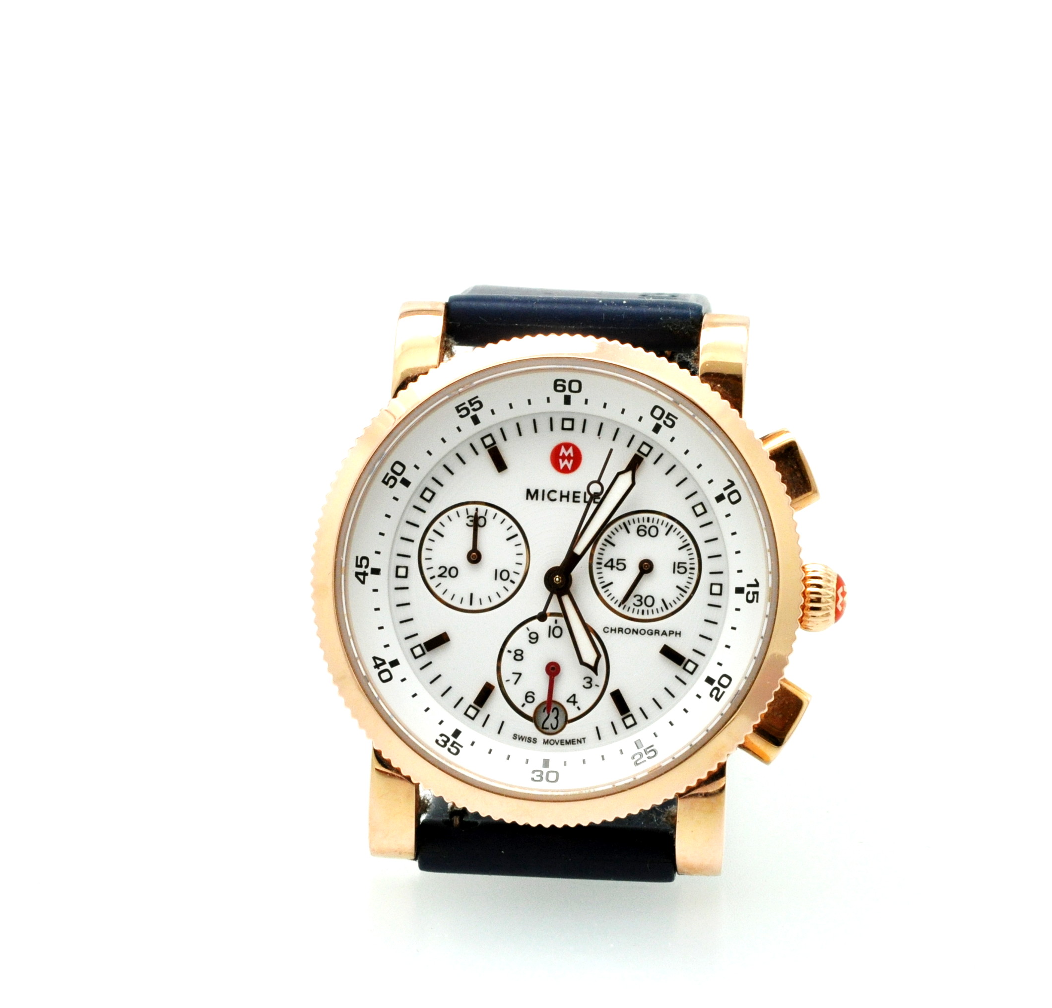 Pre-Owned Women's Michele 9.5" Rubber Strap Adjustable Watch | Shin Brothers Jewelers Inc.