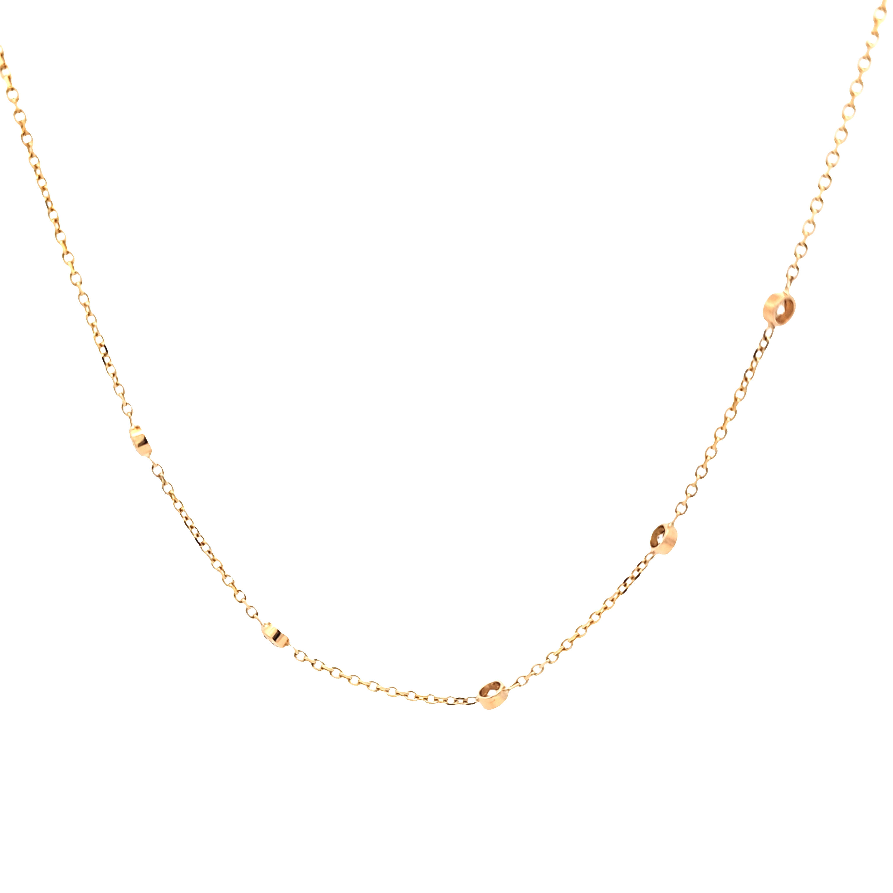 14K Yellow Gold Diamond By Yard Necklace 16.5" | Shin Brothers