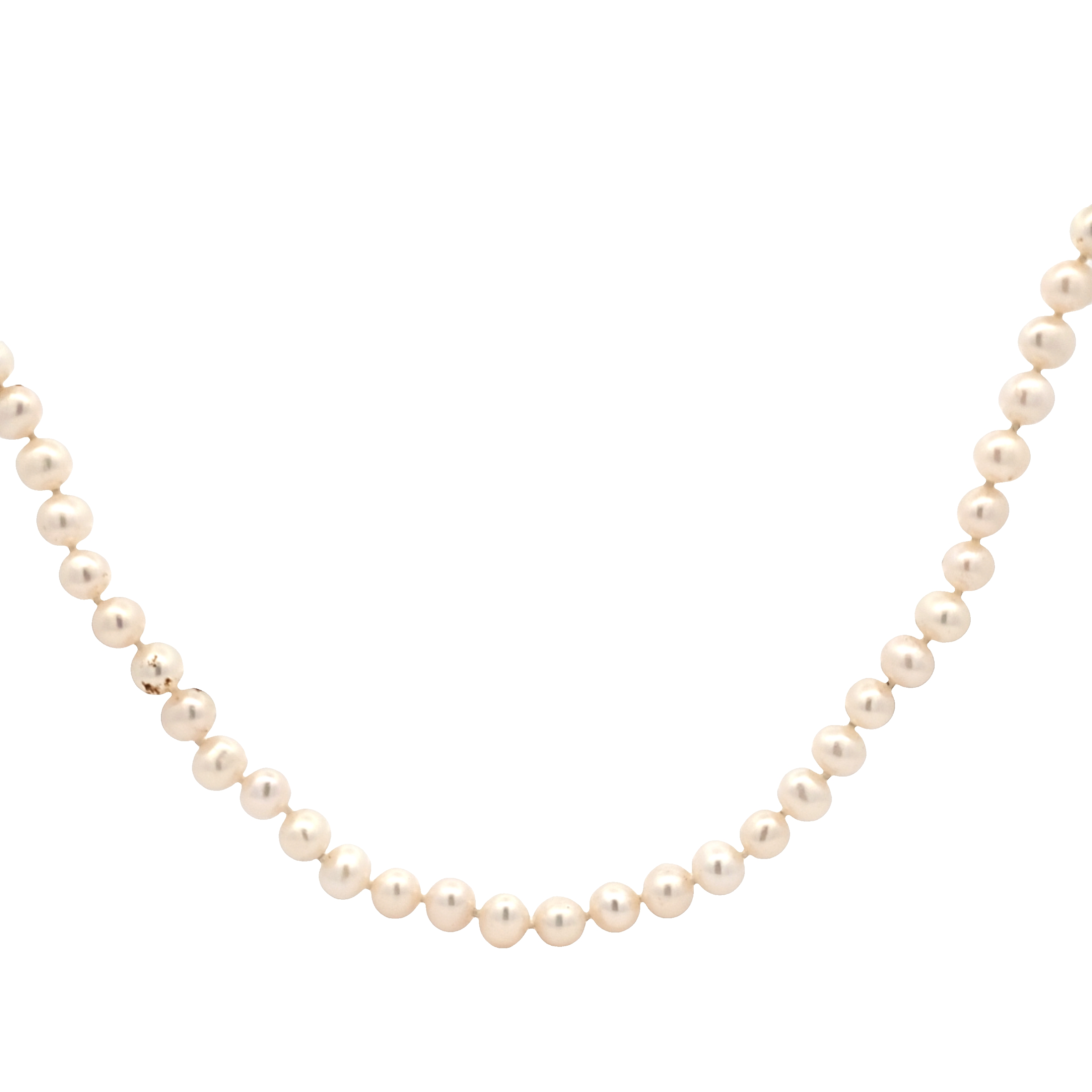14k Yellow Gold 5.6 mm Pearl Necklace 18" | Shin Brothers 14k Yellow Gold 5.6 mm Pearl Necklace 18" | Shin Brothers