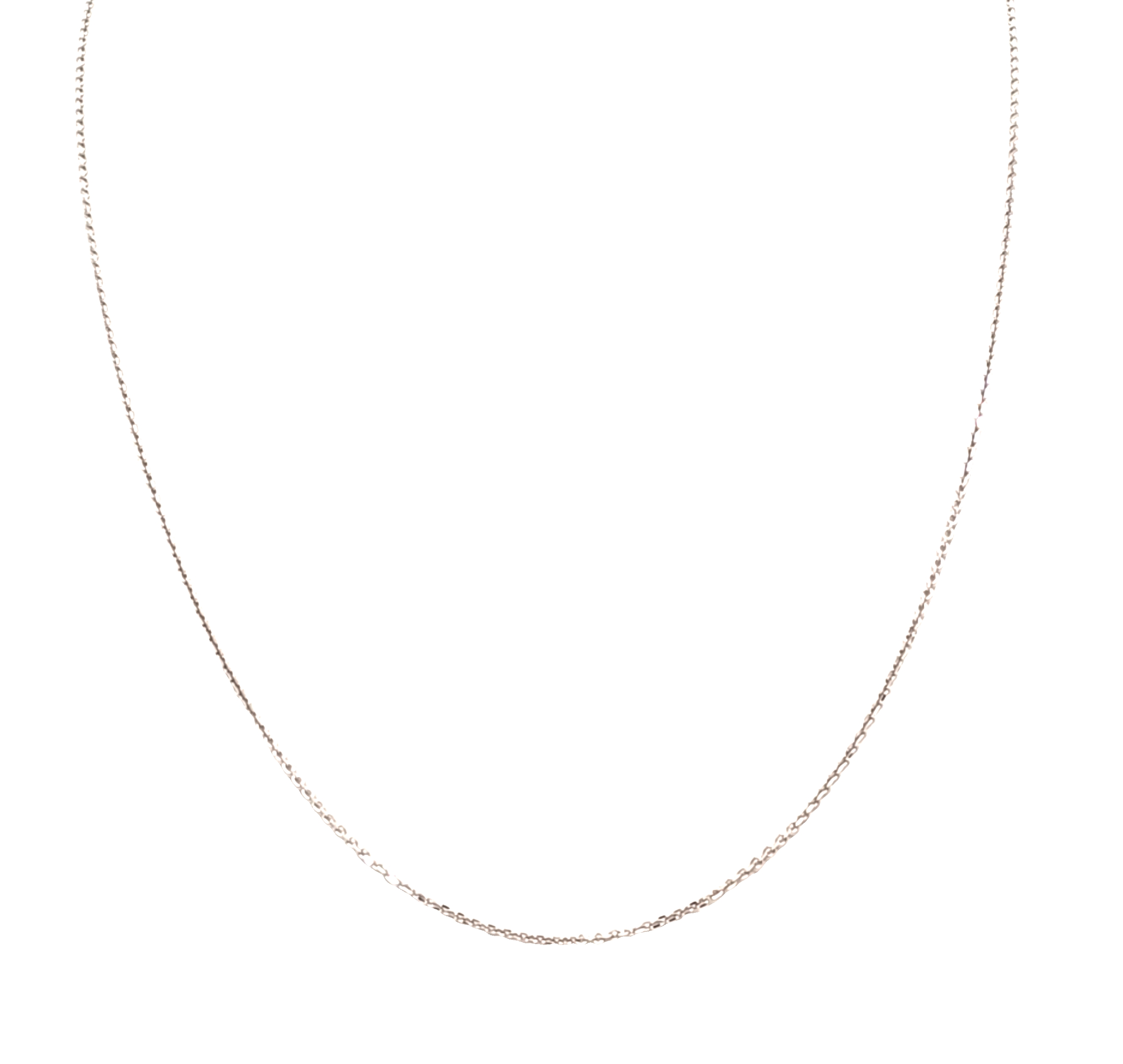 14K White Gold 18" 0.7 mm Cable Chain 30004935 | Shin Brothers