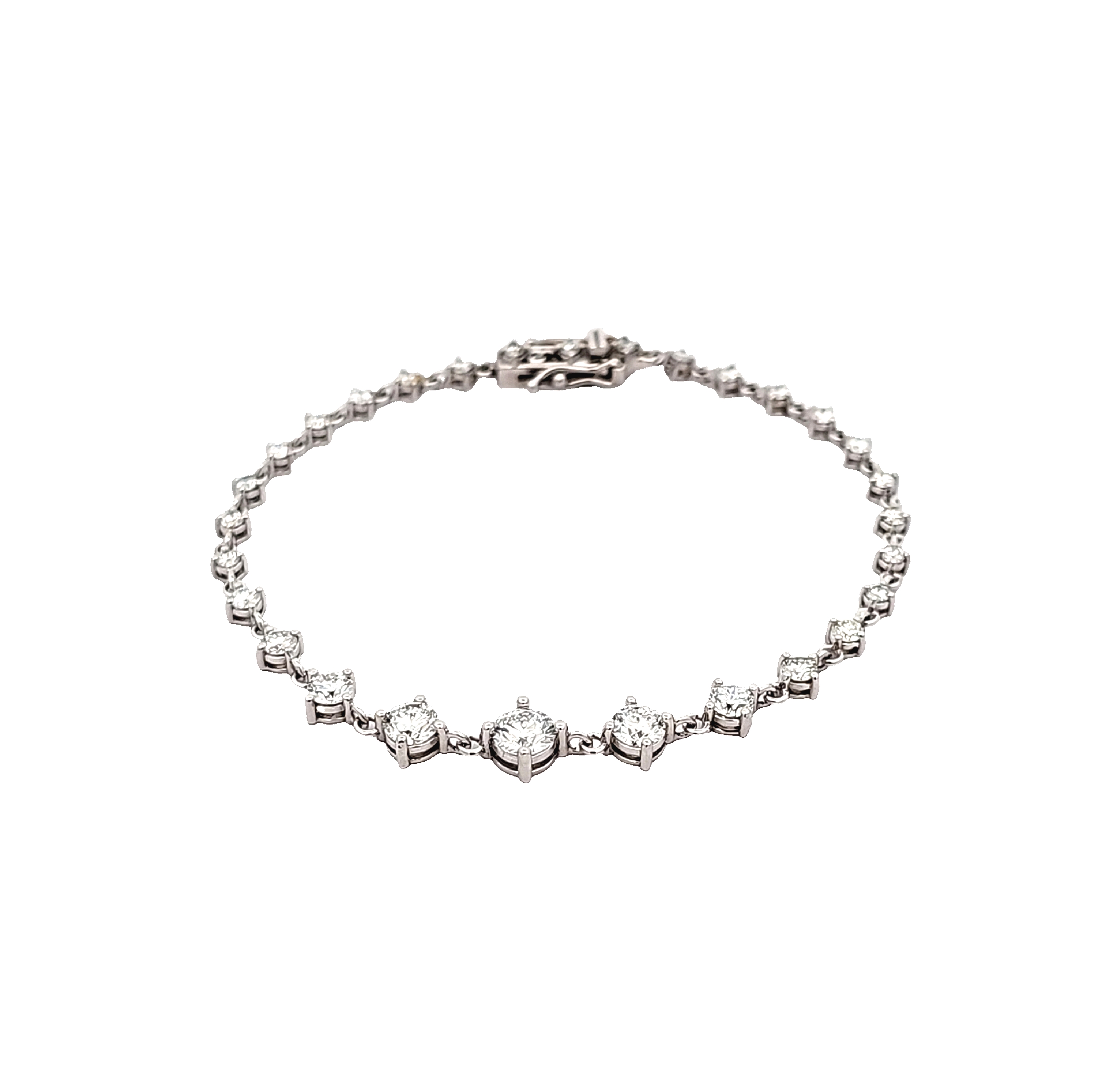 14K White Gold Lab Grown Diamond Tennis Bracelet 21410000 | Shin Brothers 14K White Gold Lab Grown Diamond Tennis Bracelet 21410000 | Shin Brothers